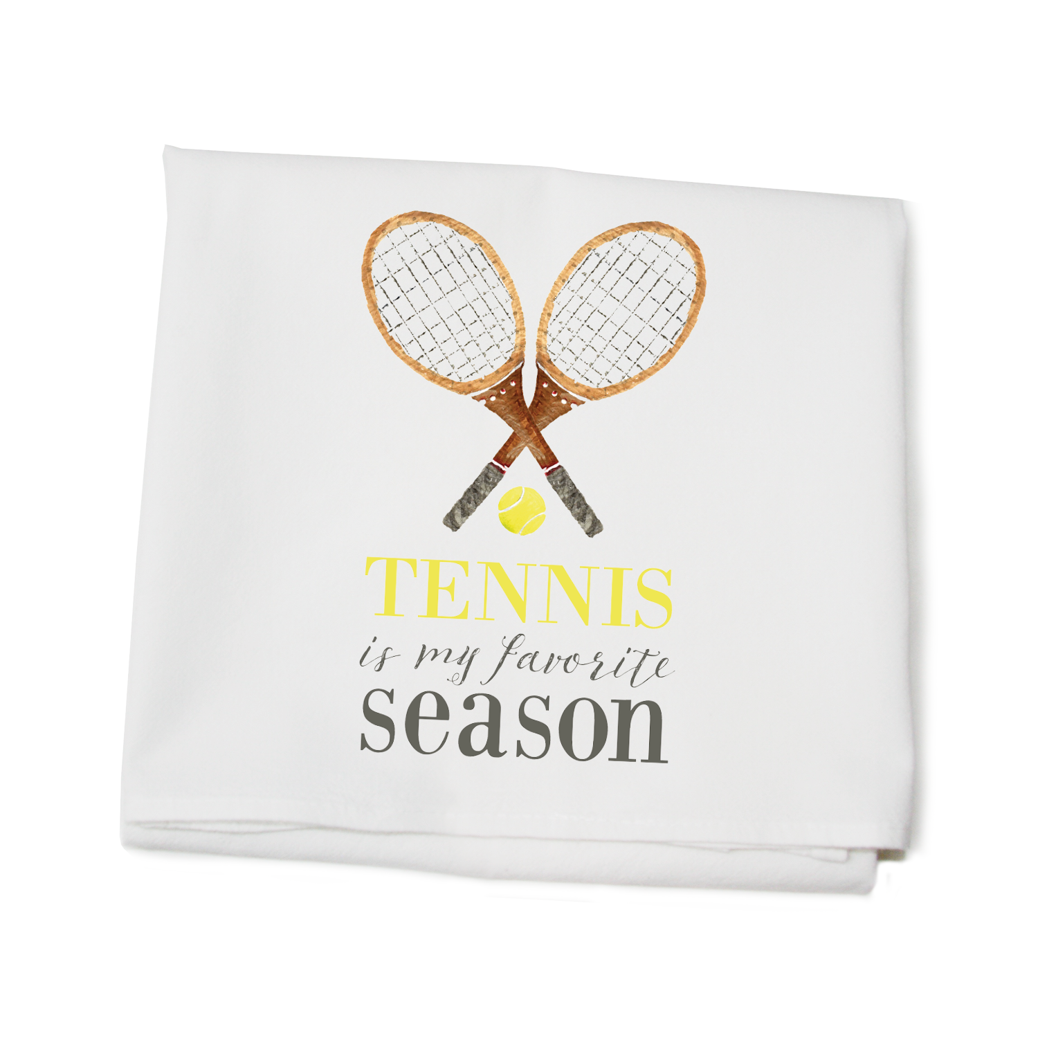 tennis favorite season flour sack towel