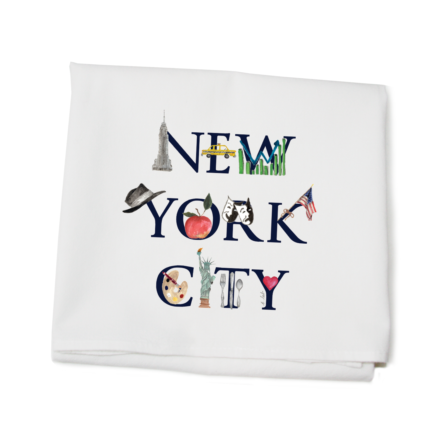new york city flour sack towel