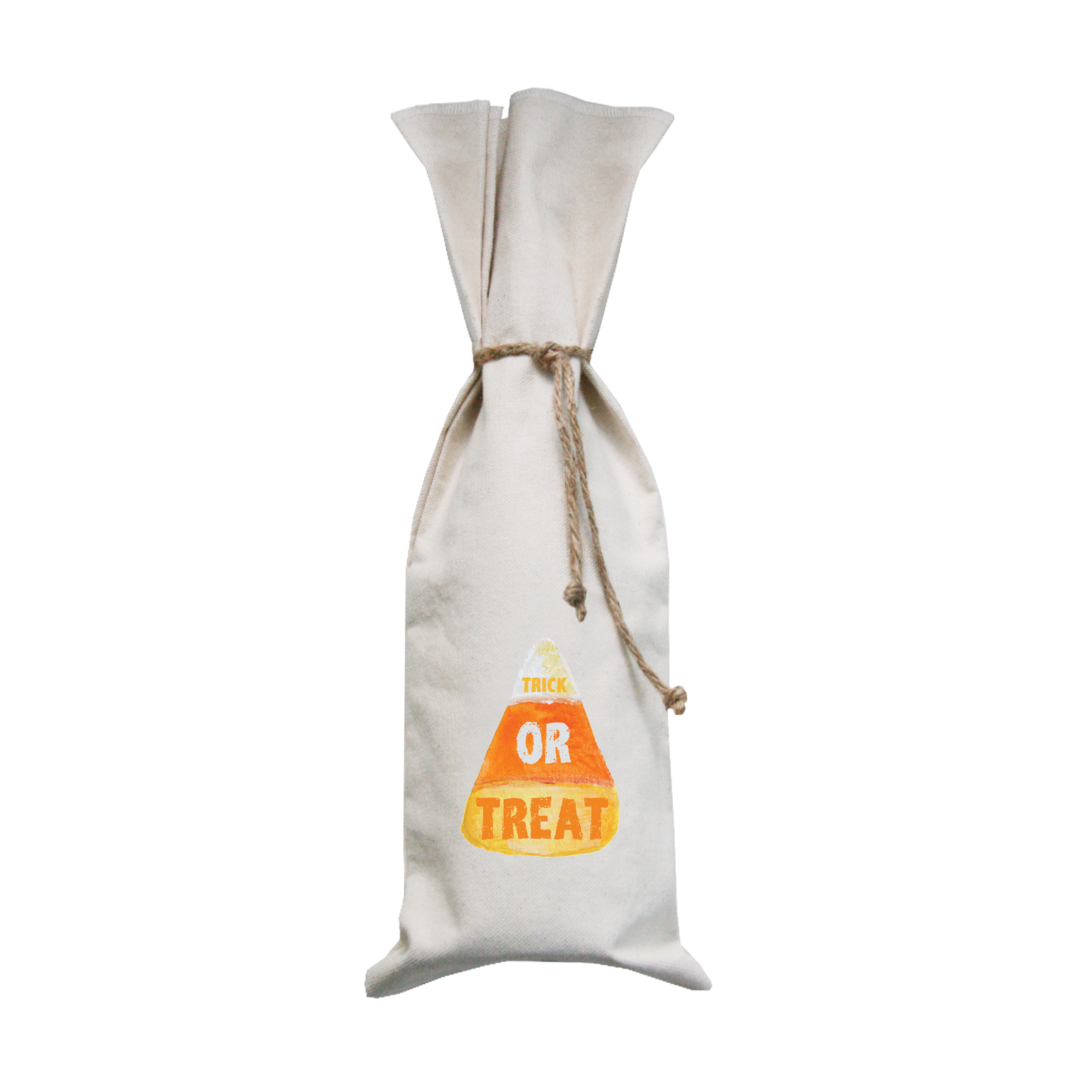 candy corn trick or treat wine bag