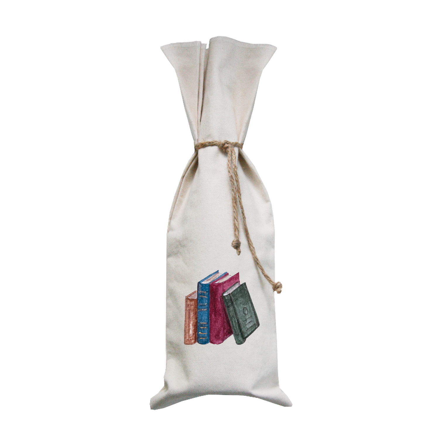 library books wine bag