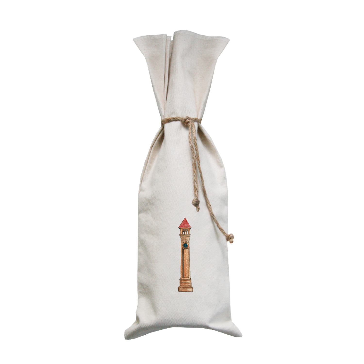 spokane clock tower wine bag