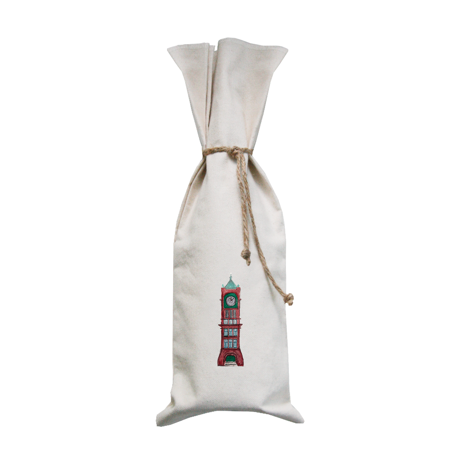 ludlow clock tower wine bag