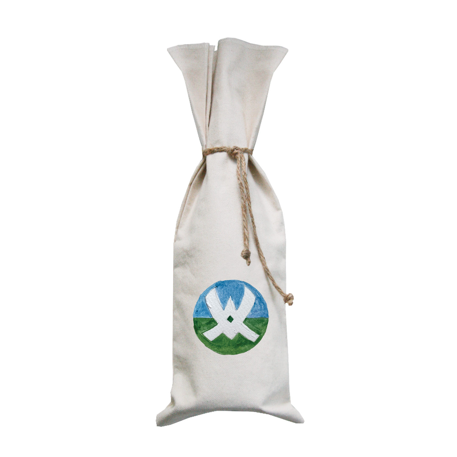 waterville valley logo wine bag