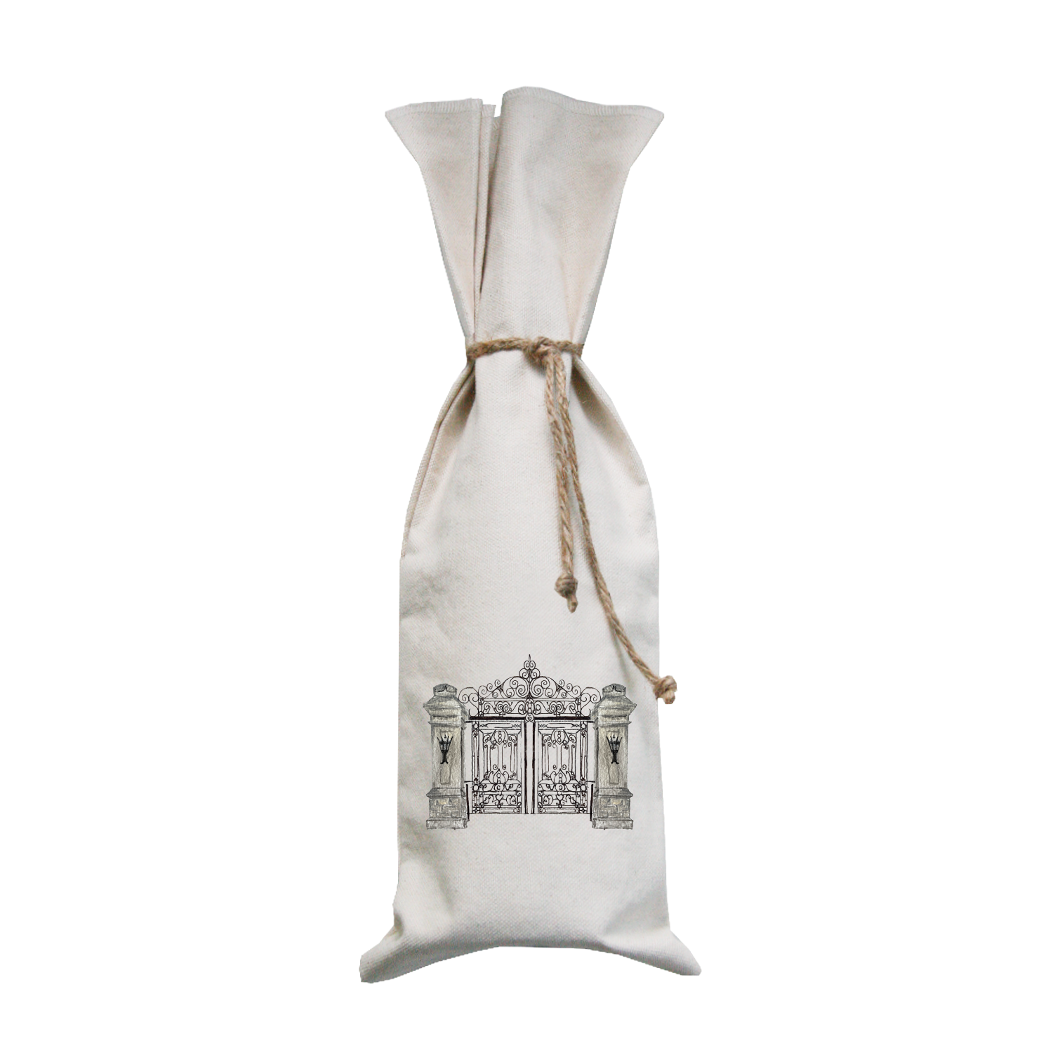 newport mansion gate wine bag