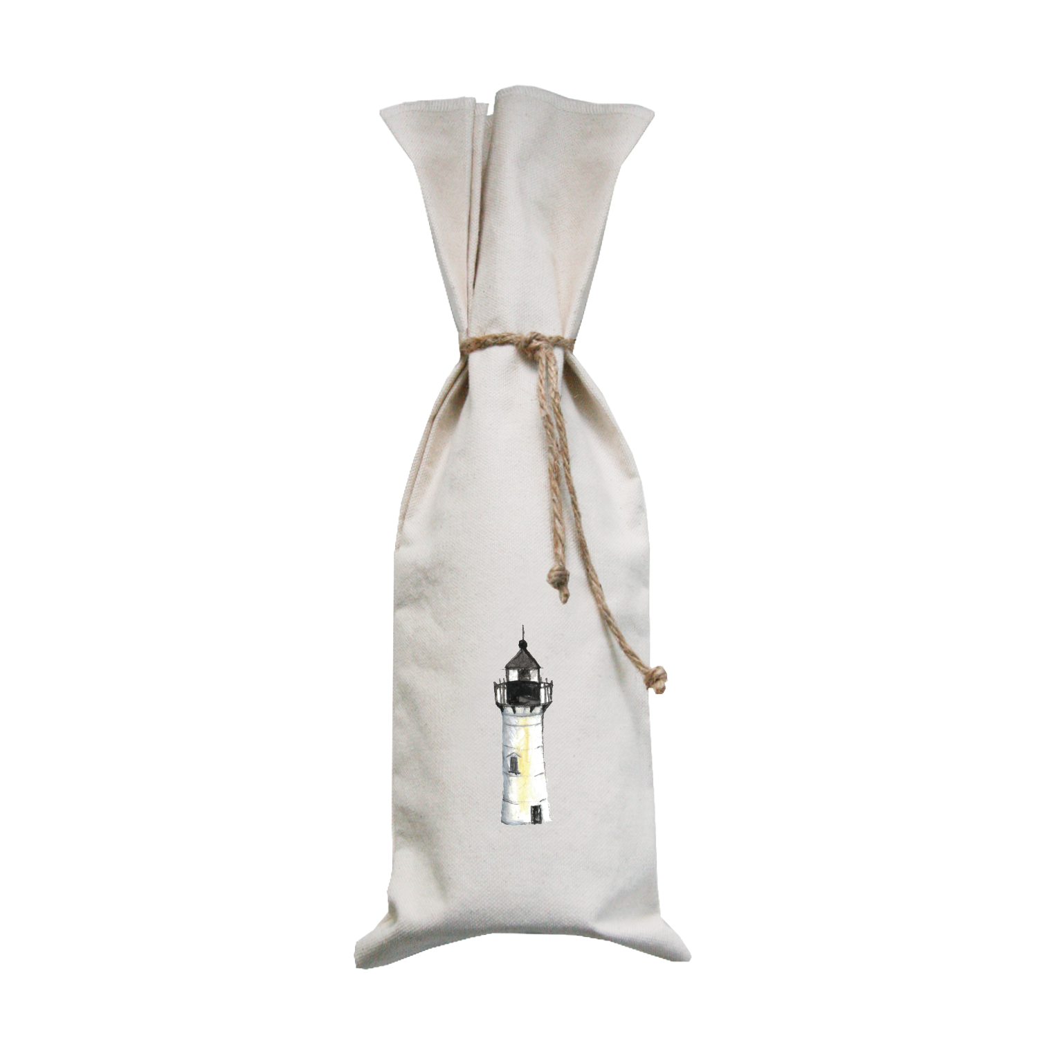 nubble lighthouse wine bag