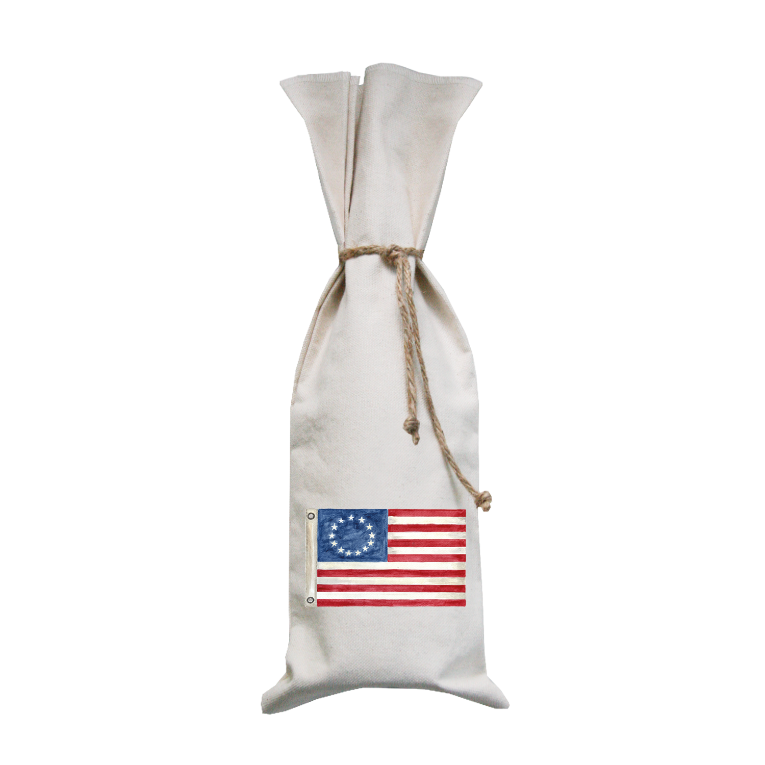 american flag wine bag