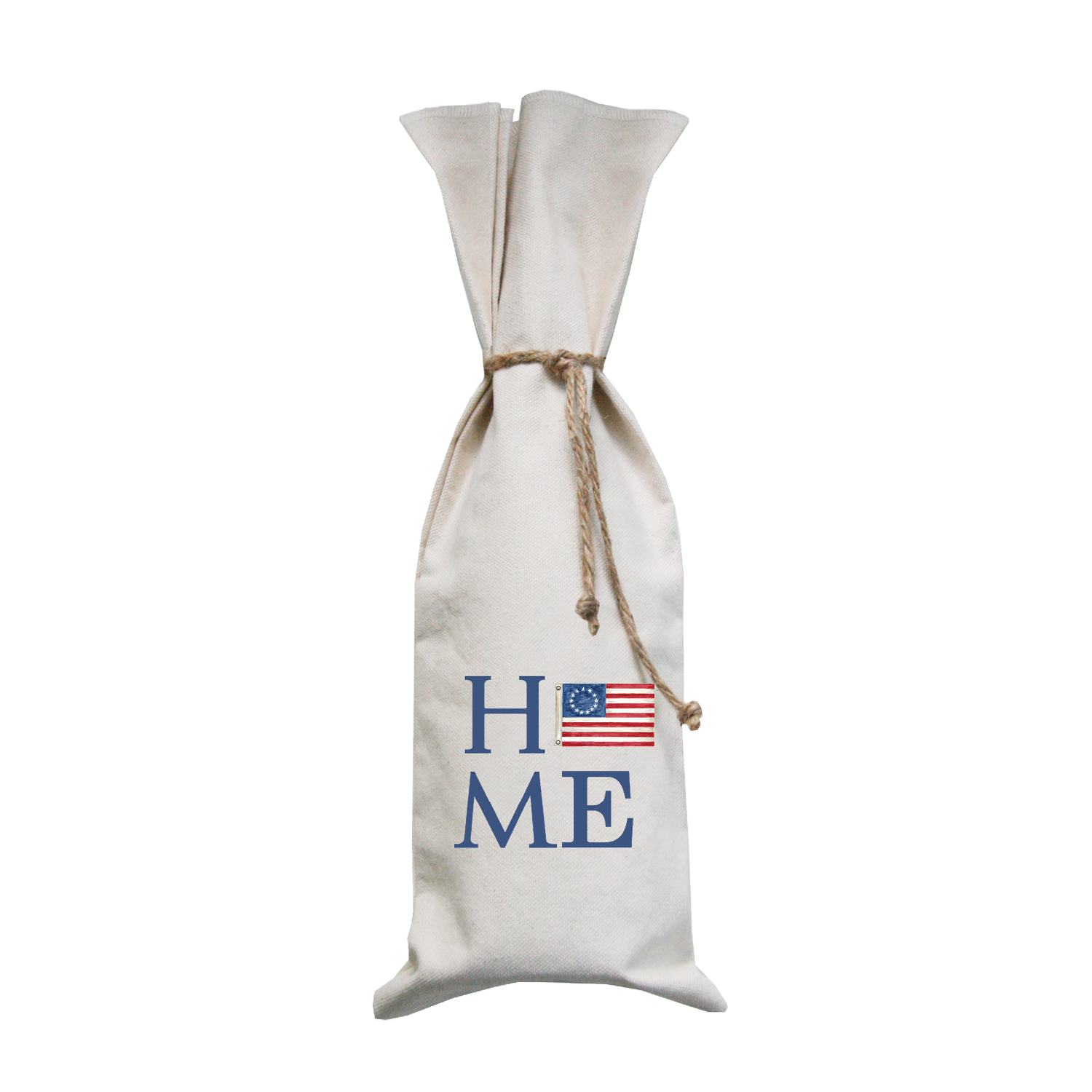 home american flag wine bag
