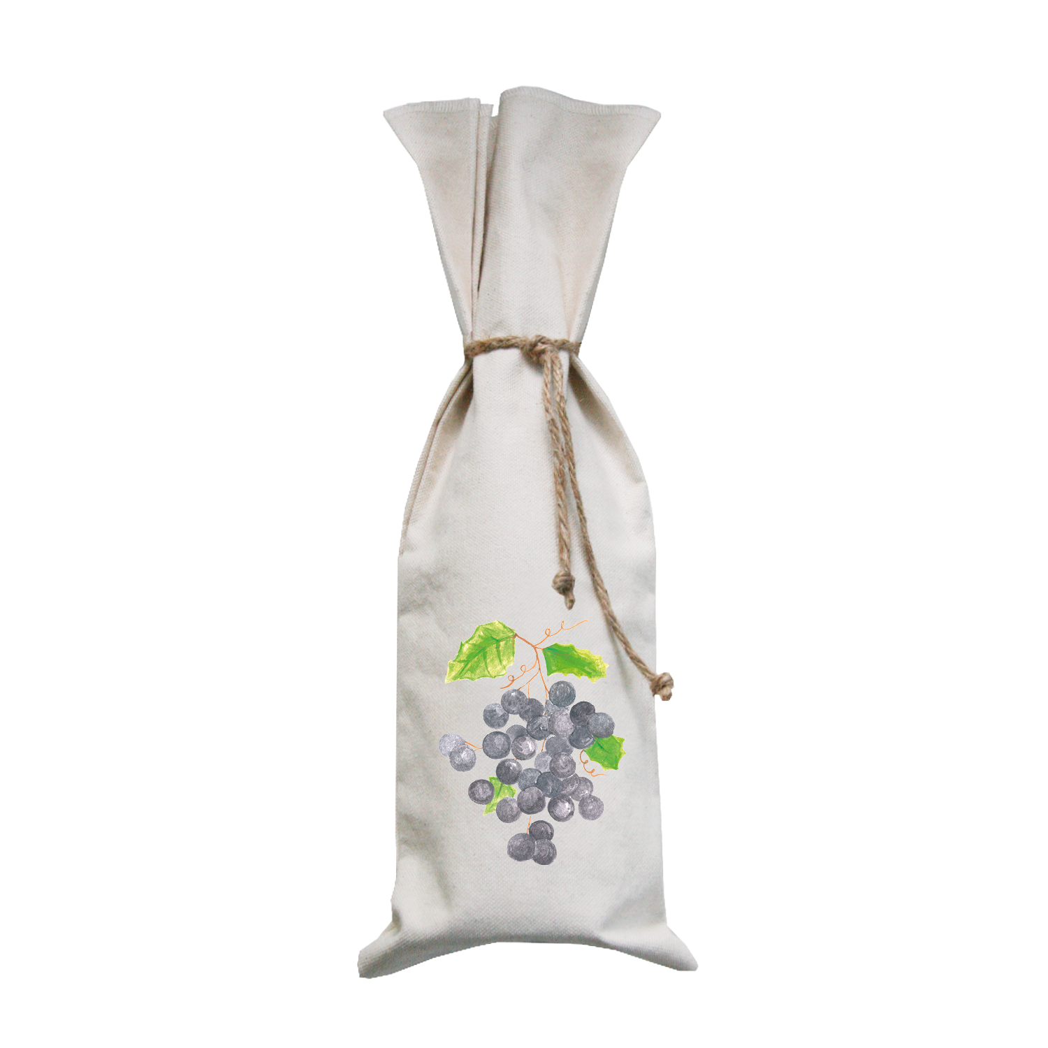 grapes on vine wine bag