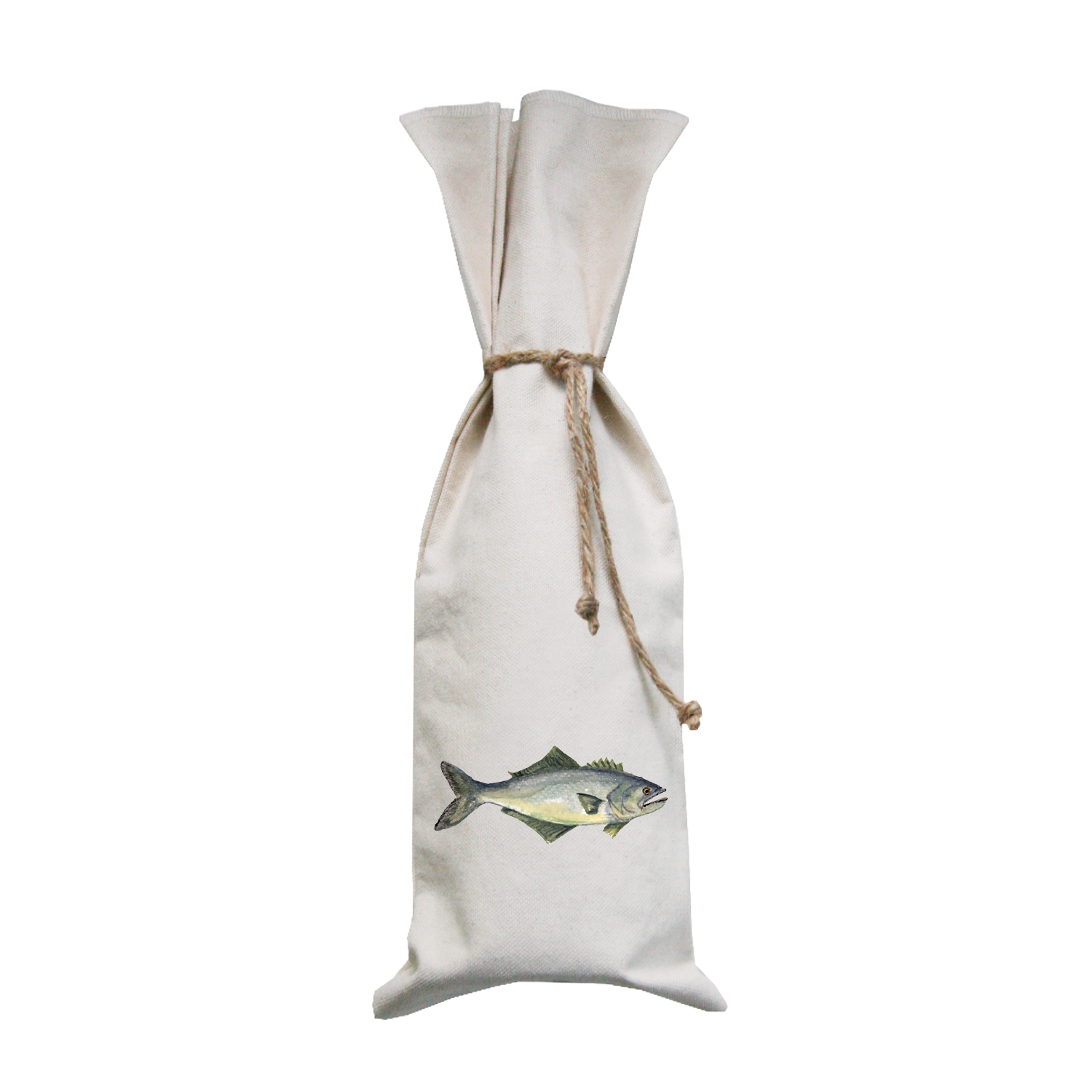 blue fish wine bag