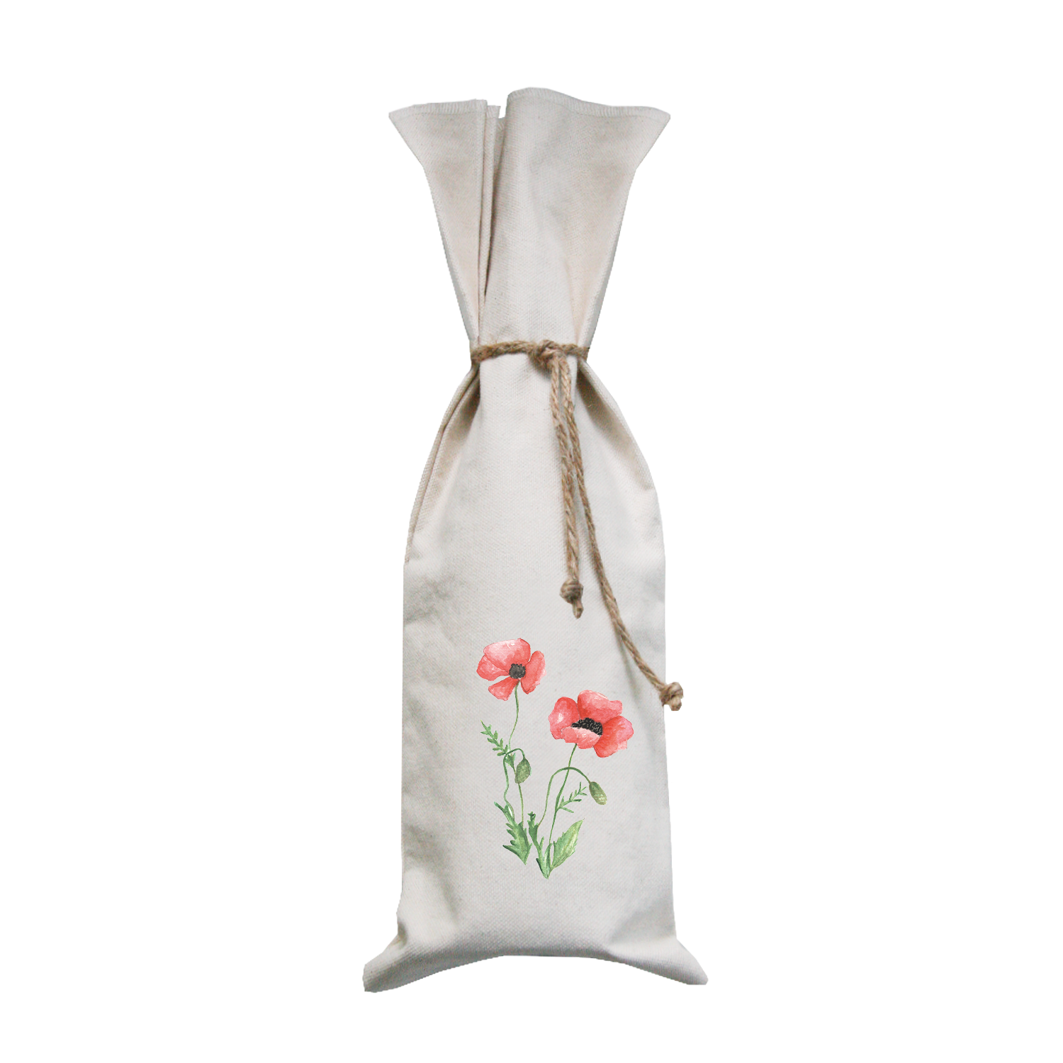 poppies wine bag