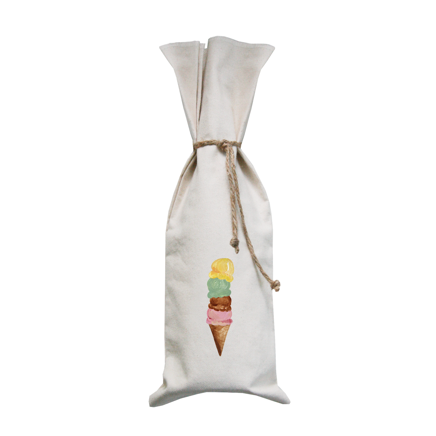 four scoop cone wine bag