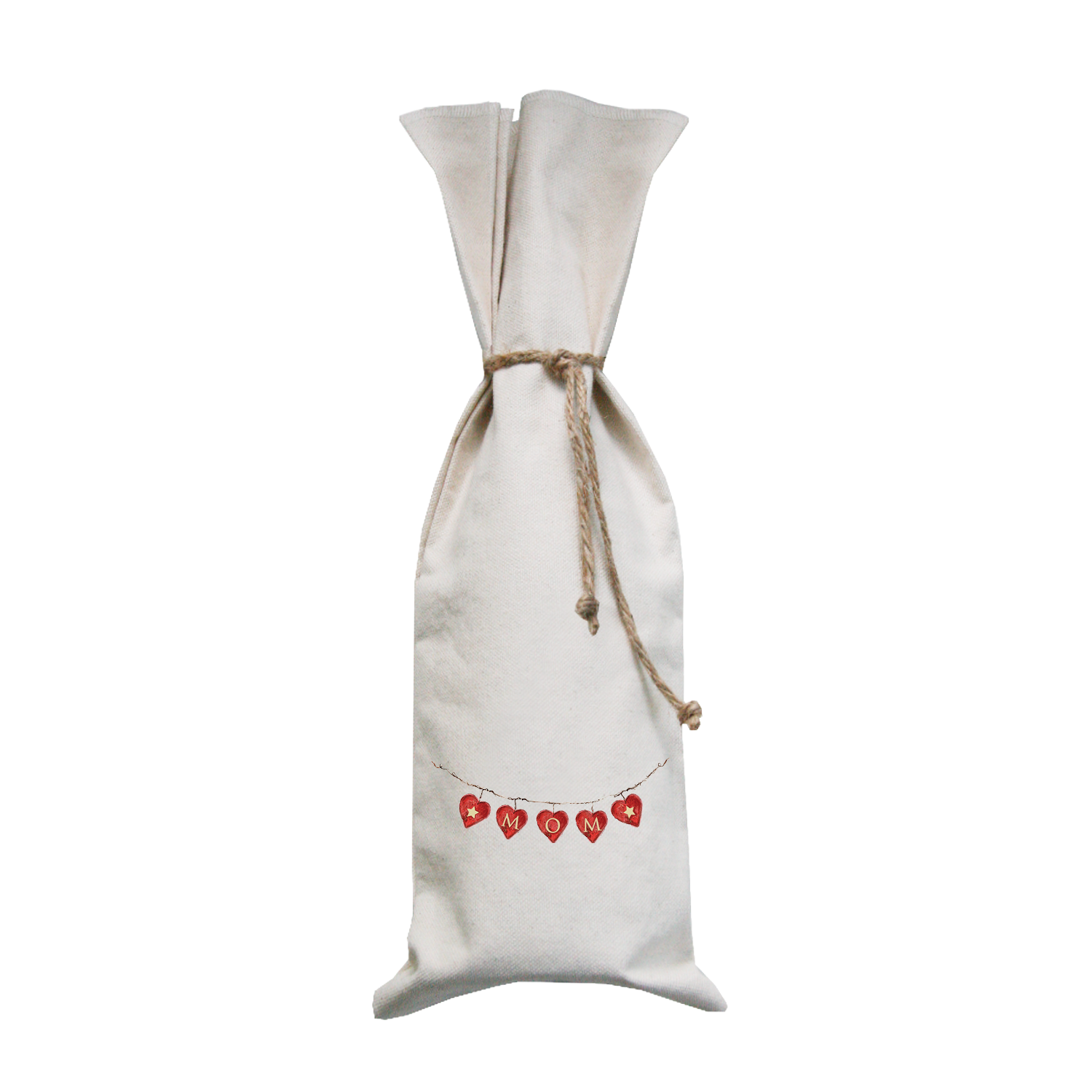 hearts on wire mom wine bag