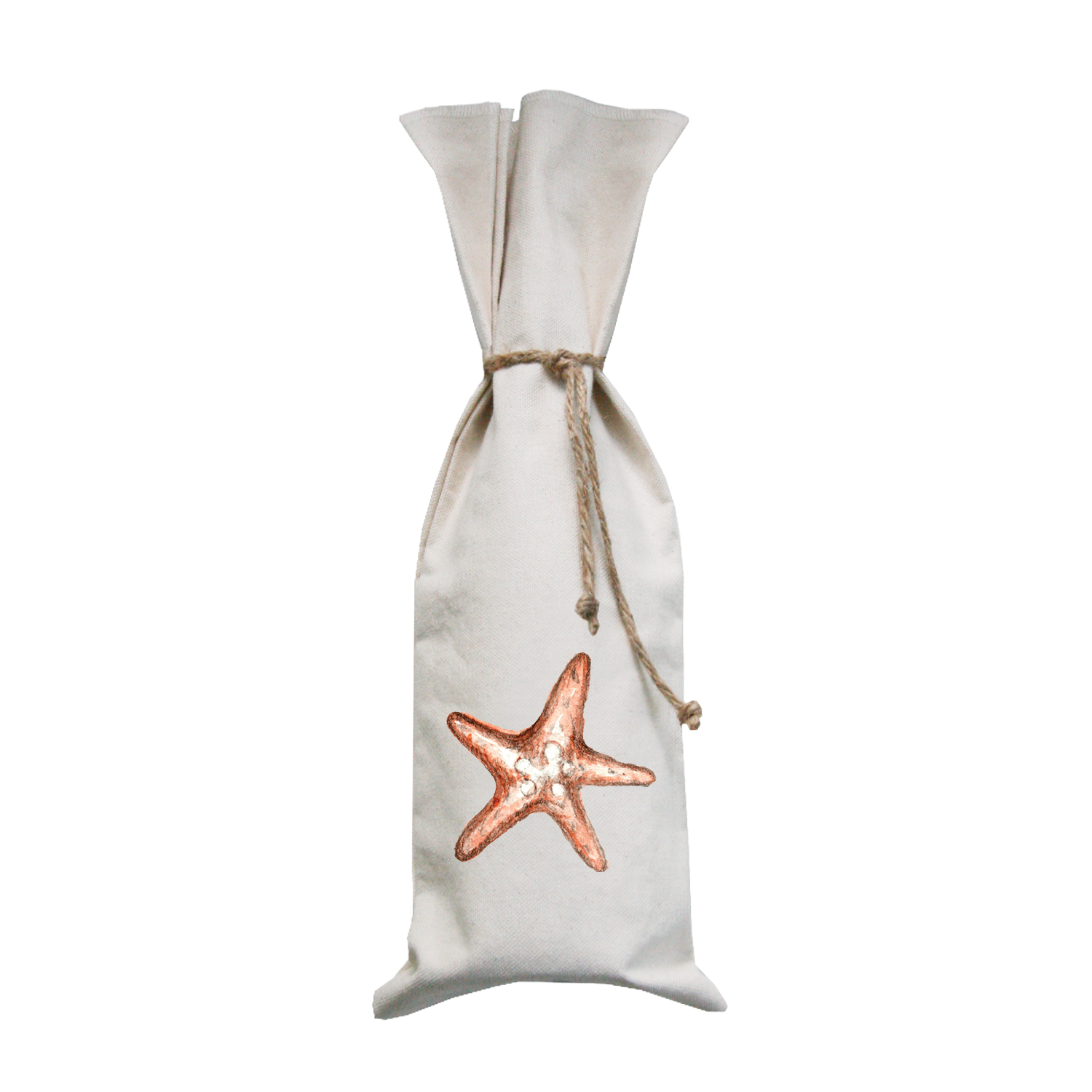 starfish brown wine bag