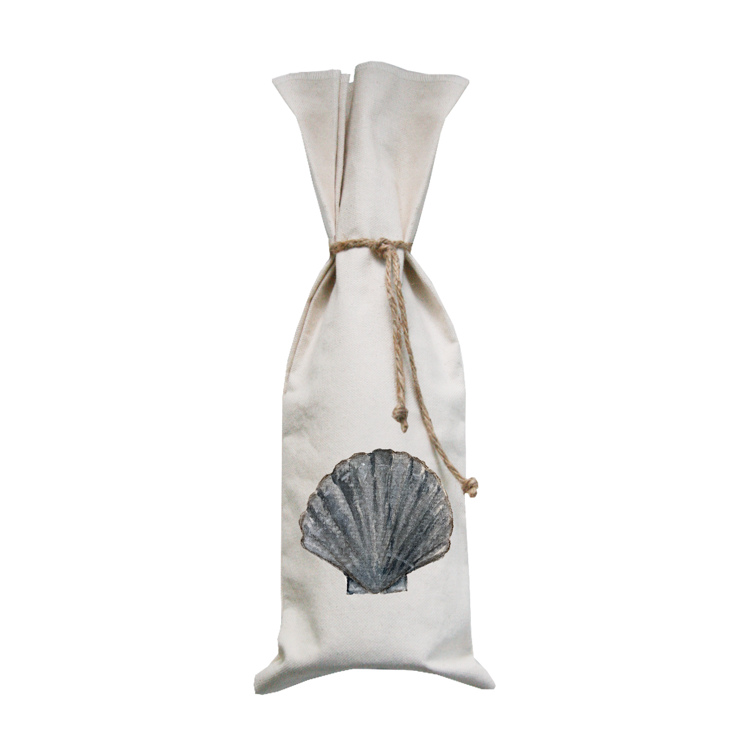 scallop shell wine bag