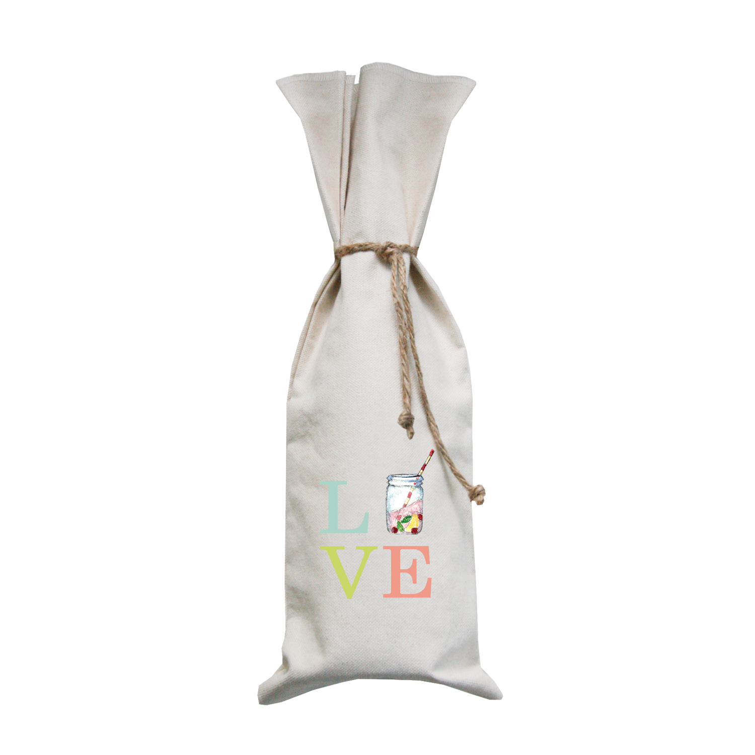 love lemonade wine bag