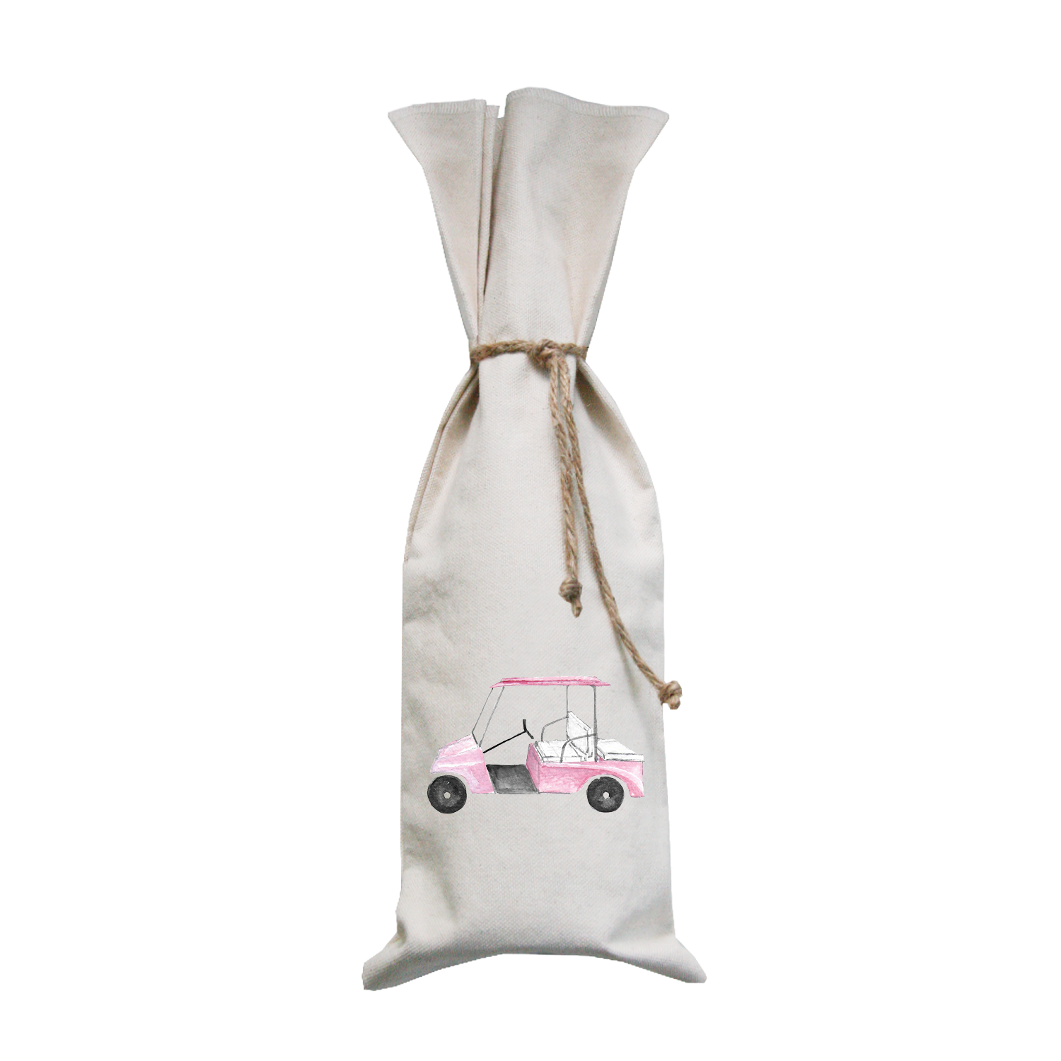 golf cart pink wine bag