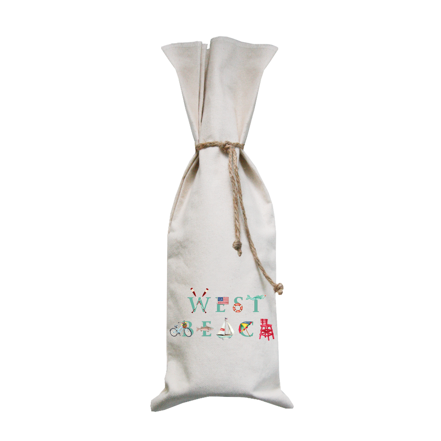 west beach wine bag