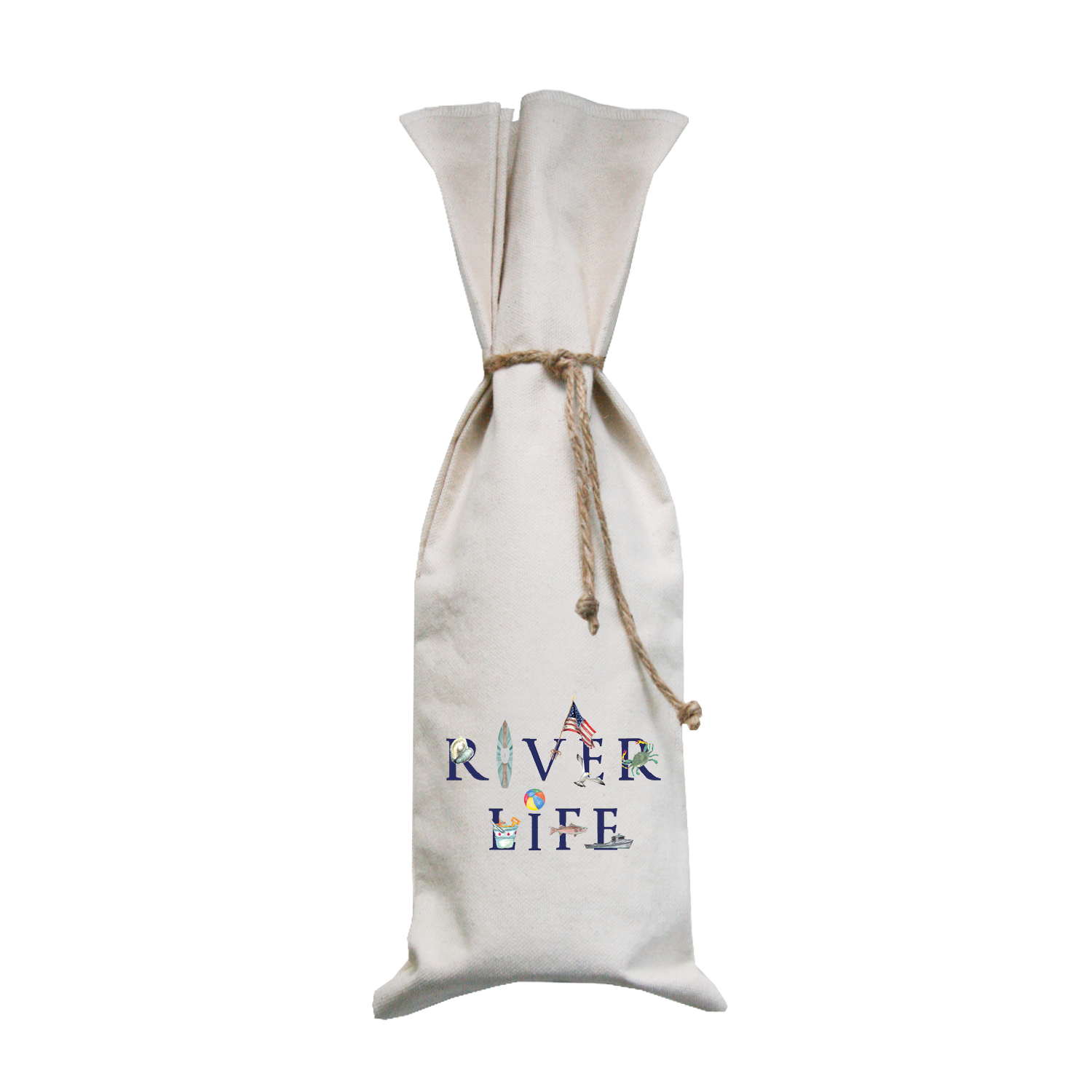 river life wine bag