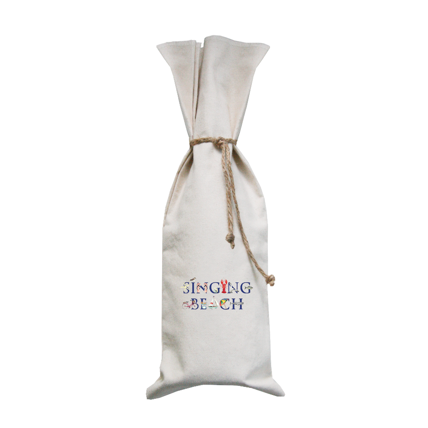 singing beach wine bag