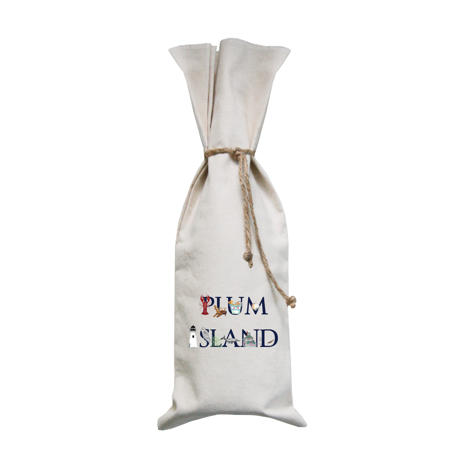 plum island wine bag