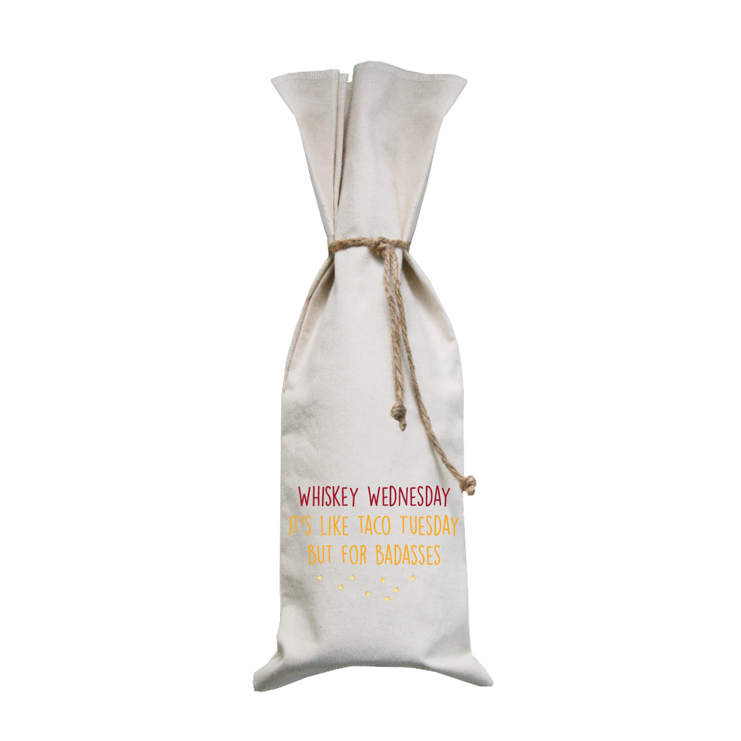 whiskey wednesday wine bag