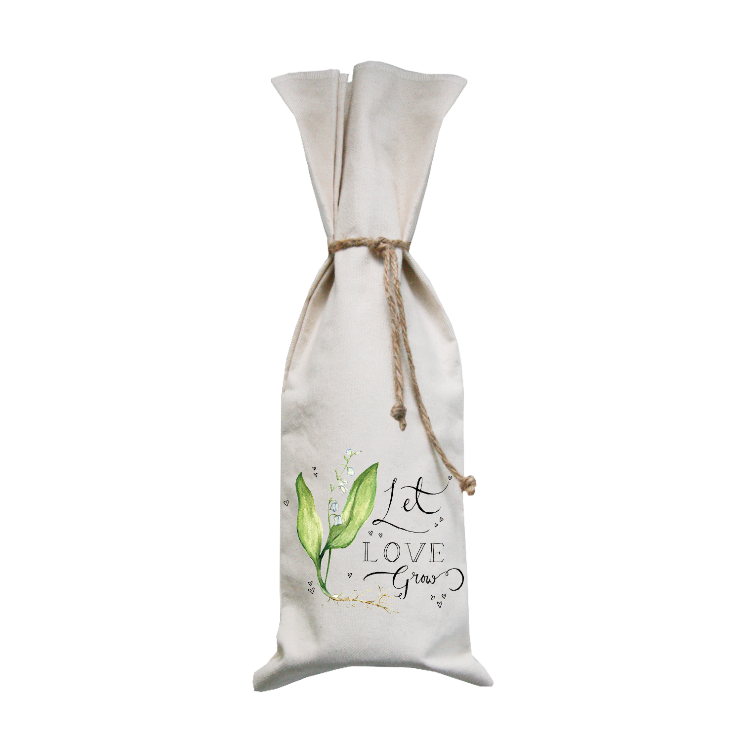 love grows wine bag