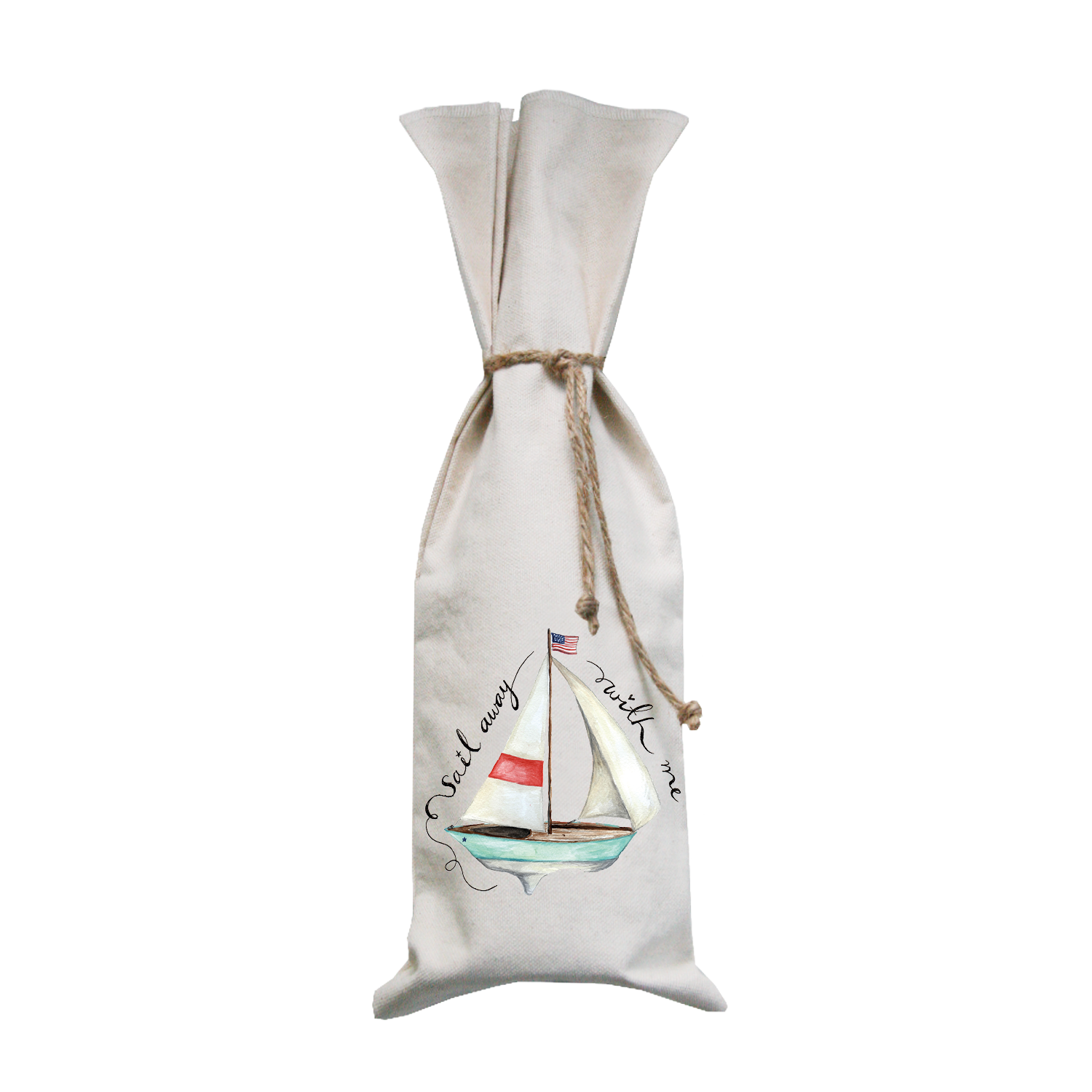 sail away wine bag