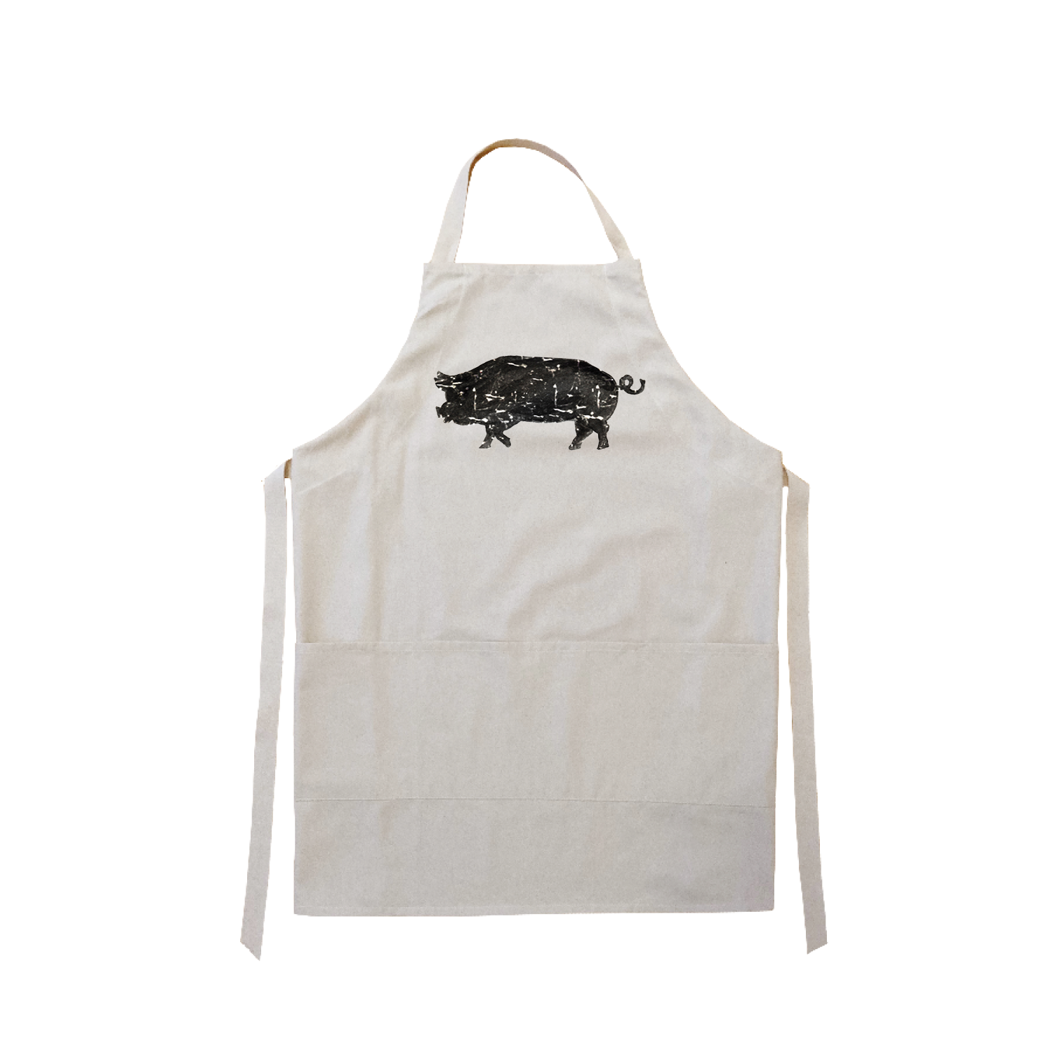 black pig apron