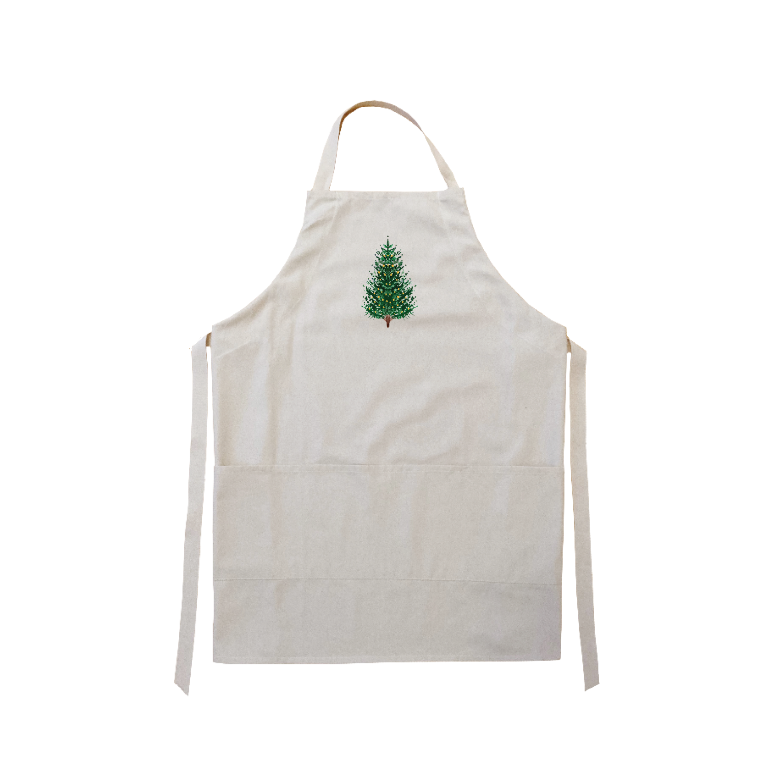 tree + white lights apron