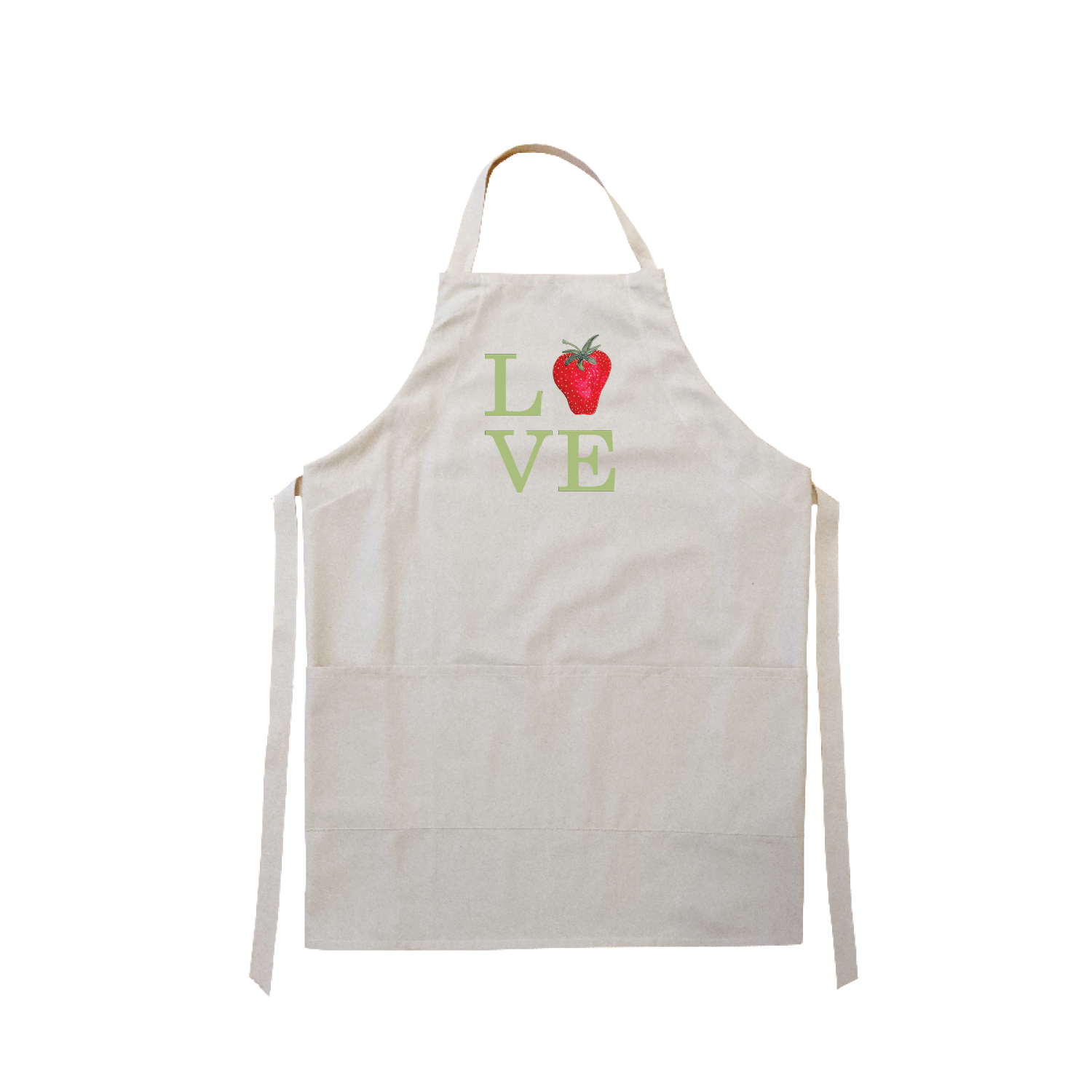 love strawberry apron