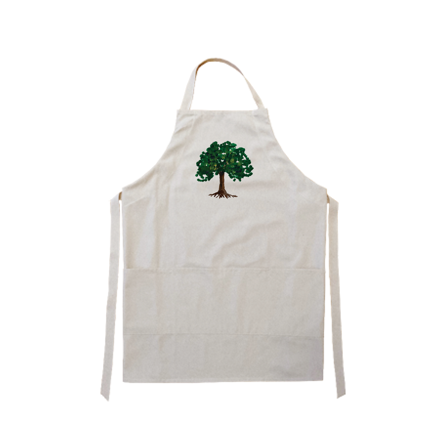 oak tree with roots apron