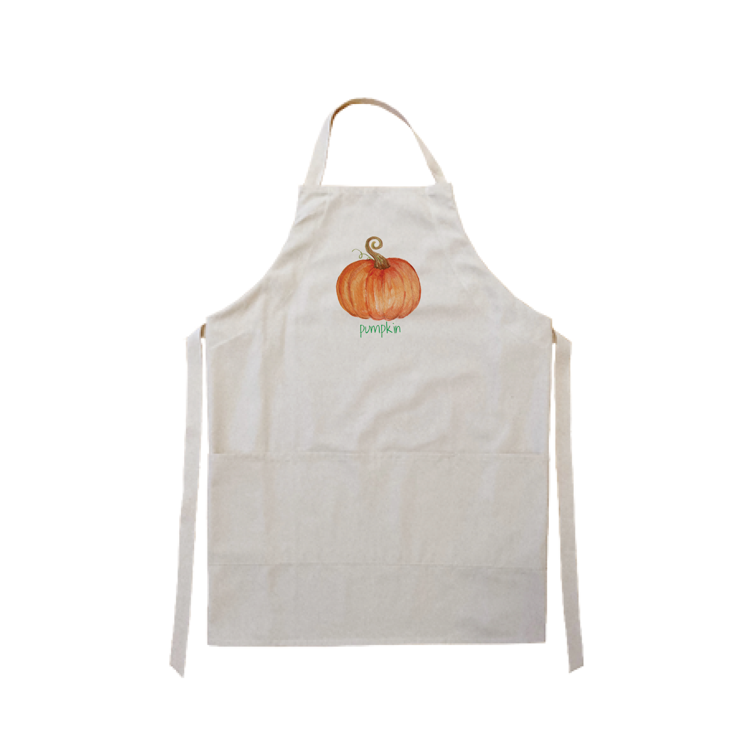 Pumpkin with pumpkin text apron