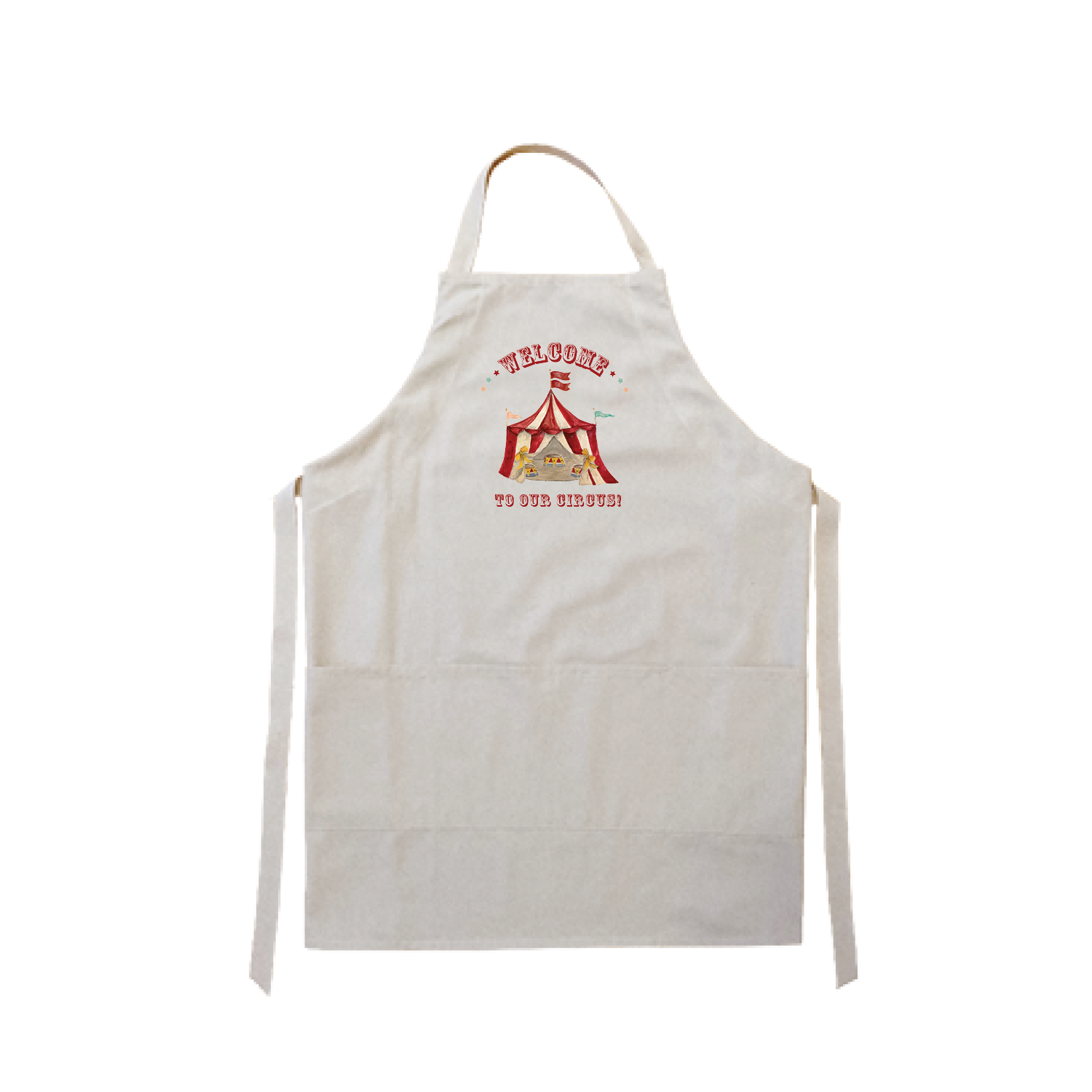 welcome to our circus apron