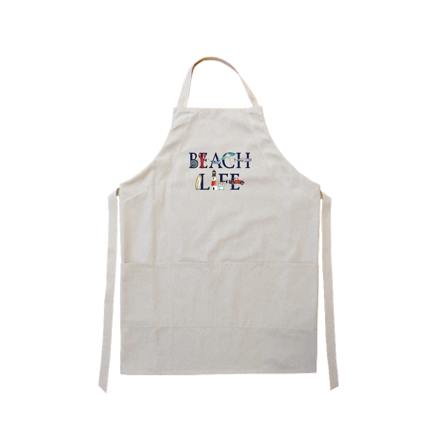 beach life nantucket apron