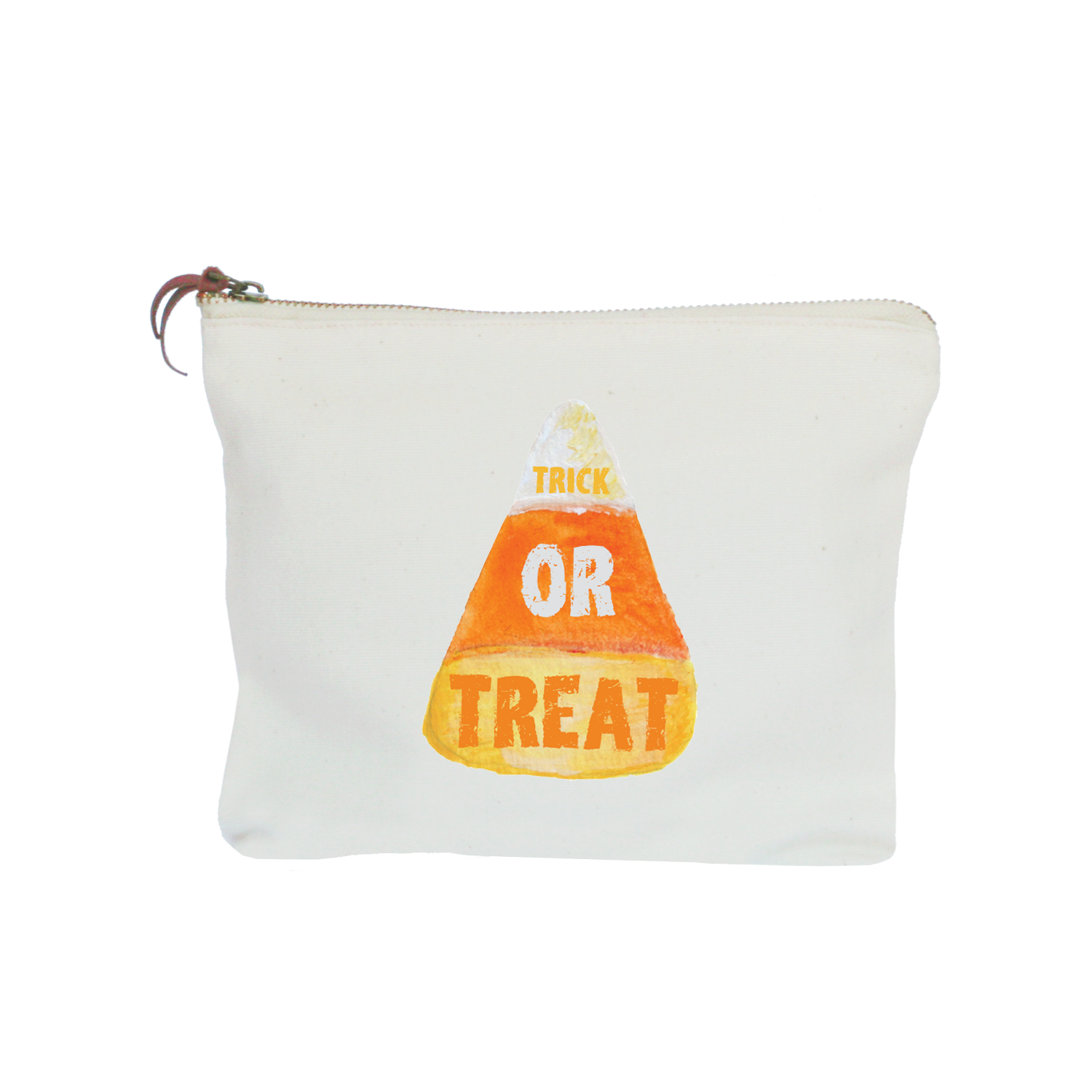 candy corn trick or treat zipper pouch
