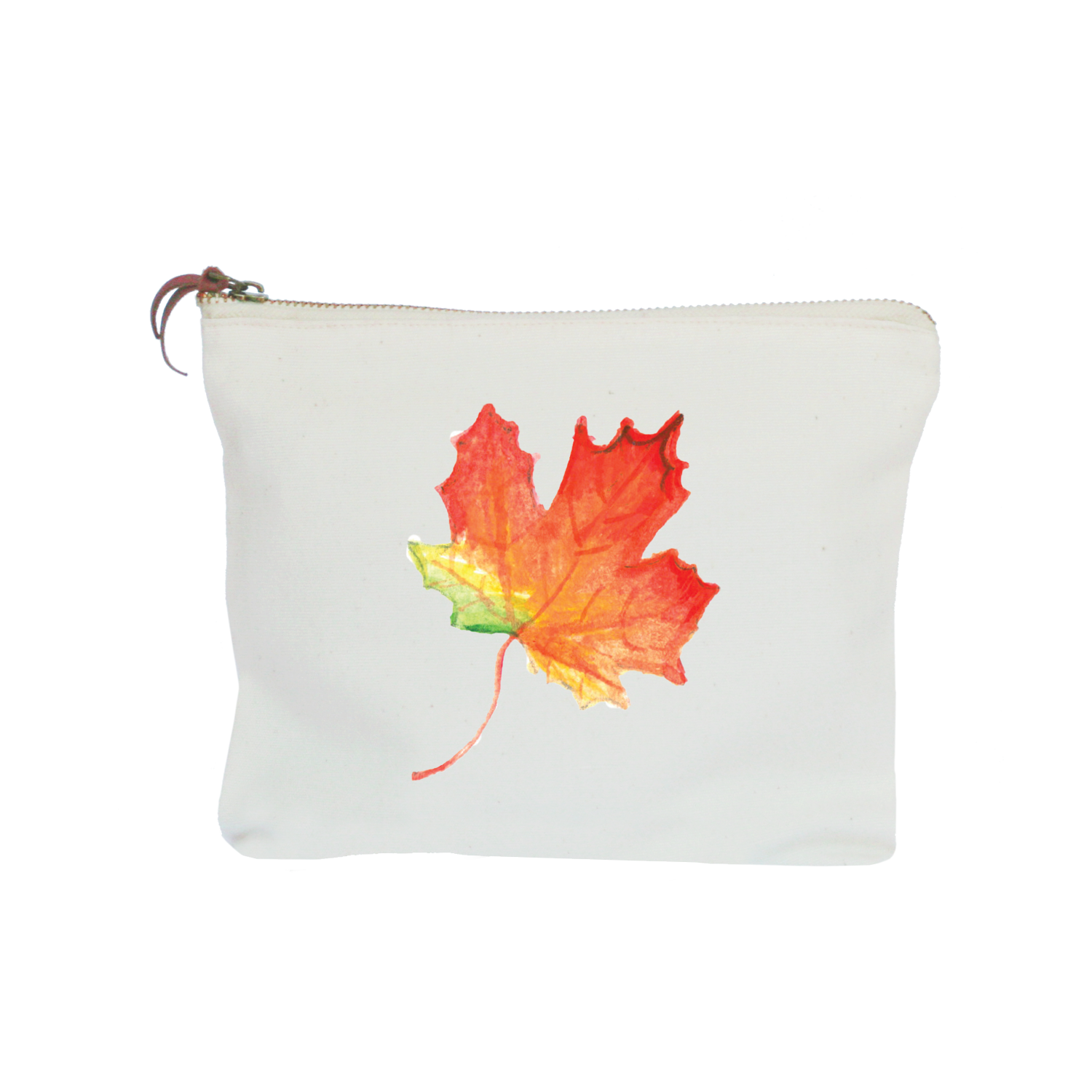 fall leaf zipper pouch