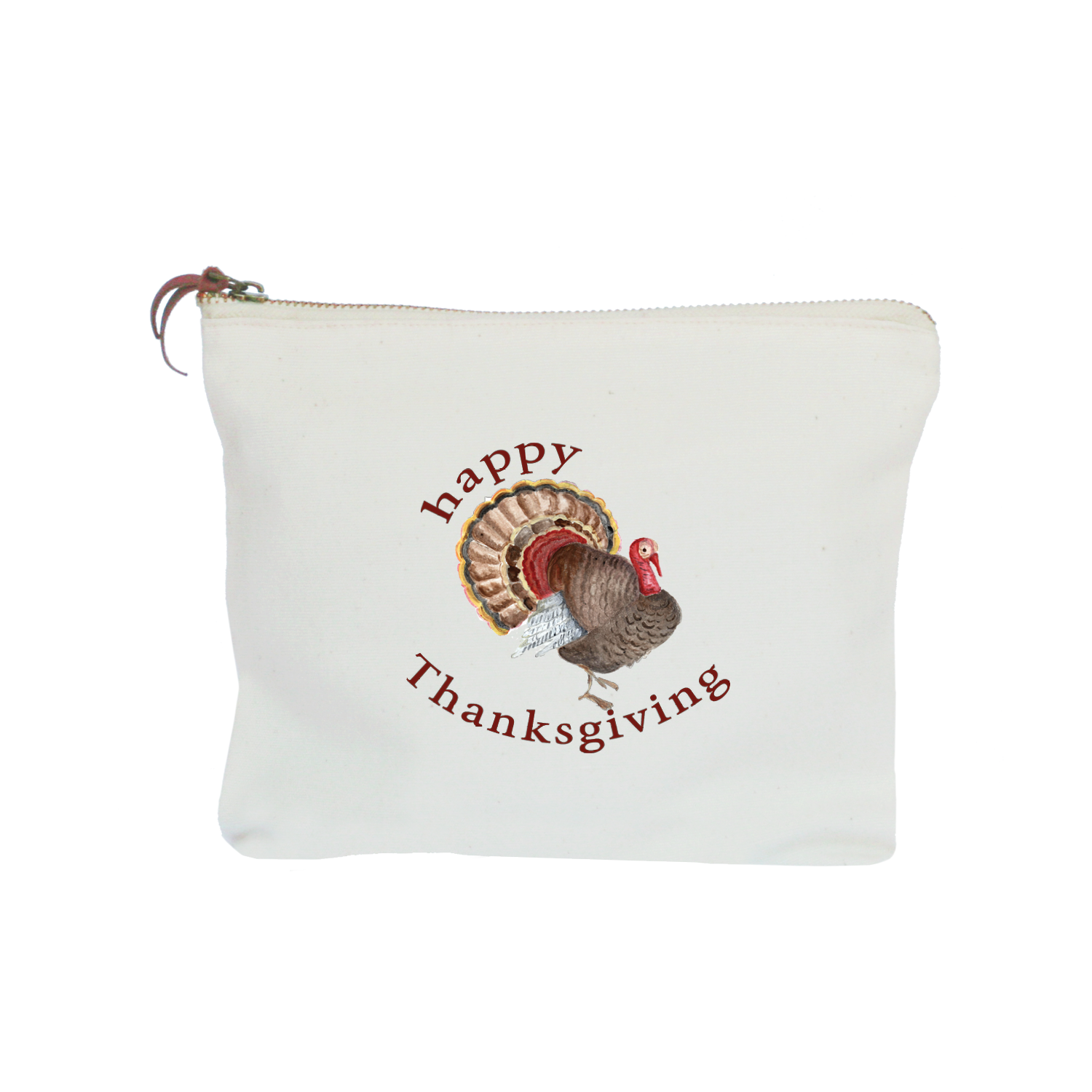 happy thanksgiving zipper pouch