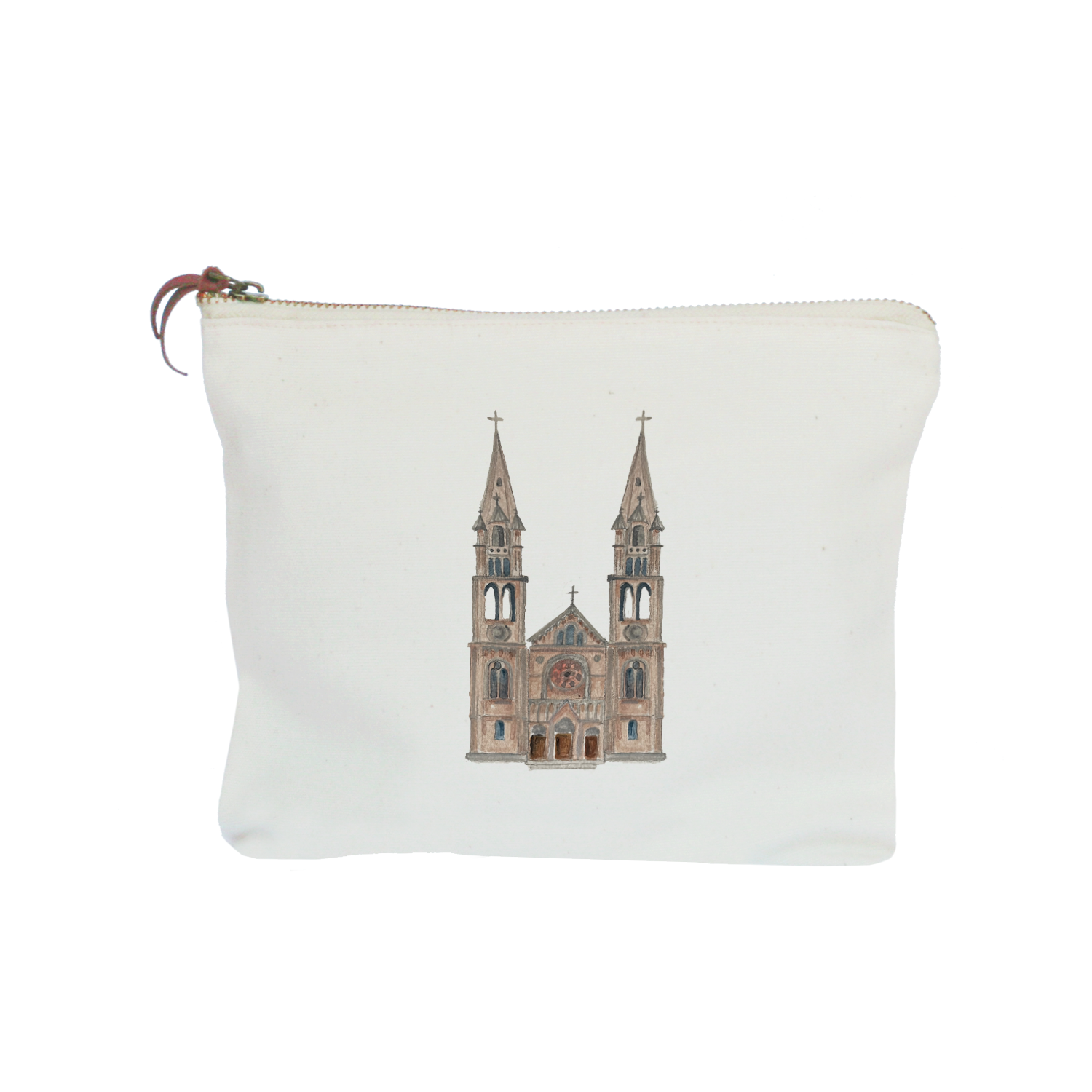 mission hill basilica zipper pouch