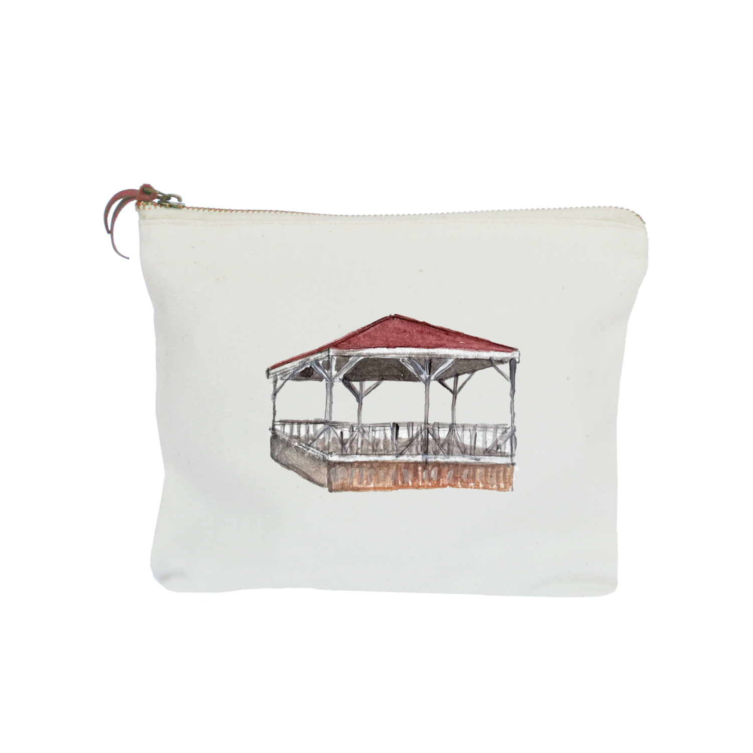 star island gazebo summer house zipper pouch