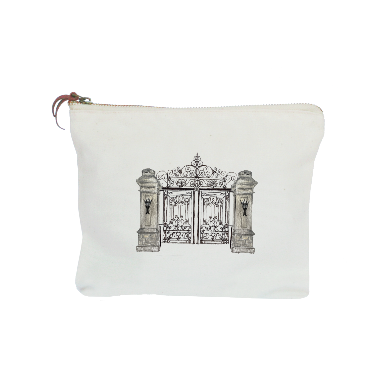 newport mansion gate zipper pouch