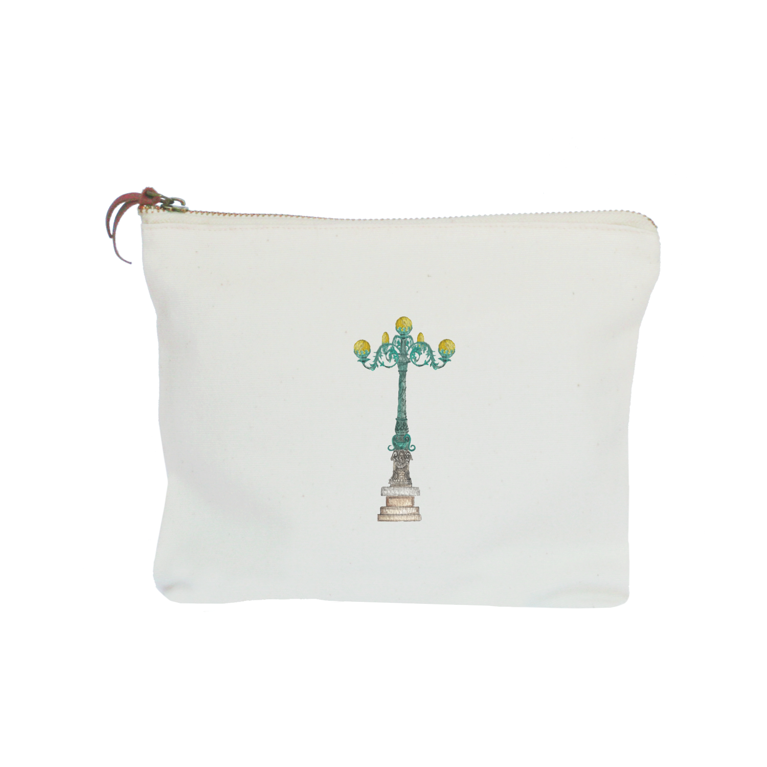 lampost in newport zipper pouch