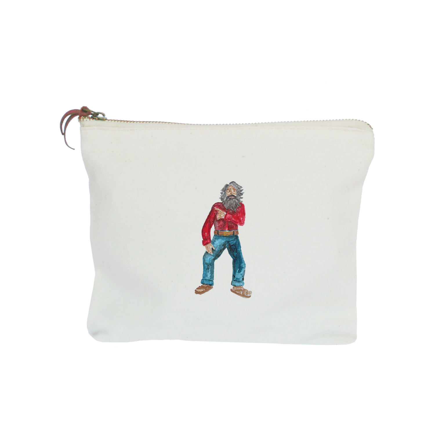 laguna beach greeter zipper pouch