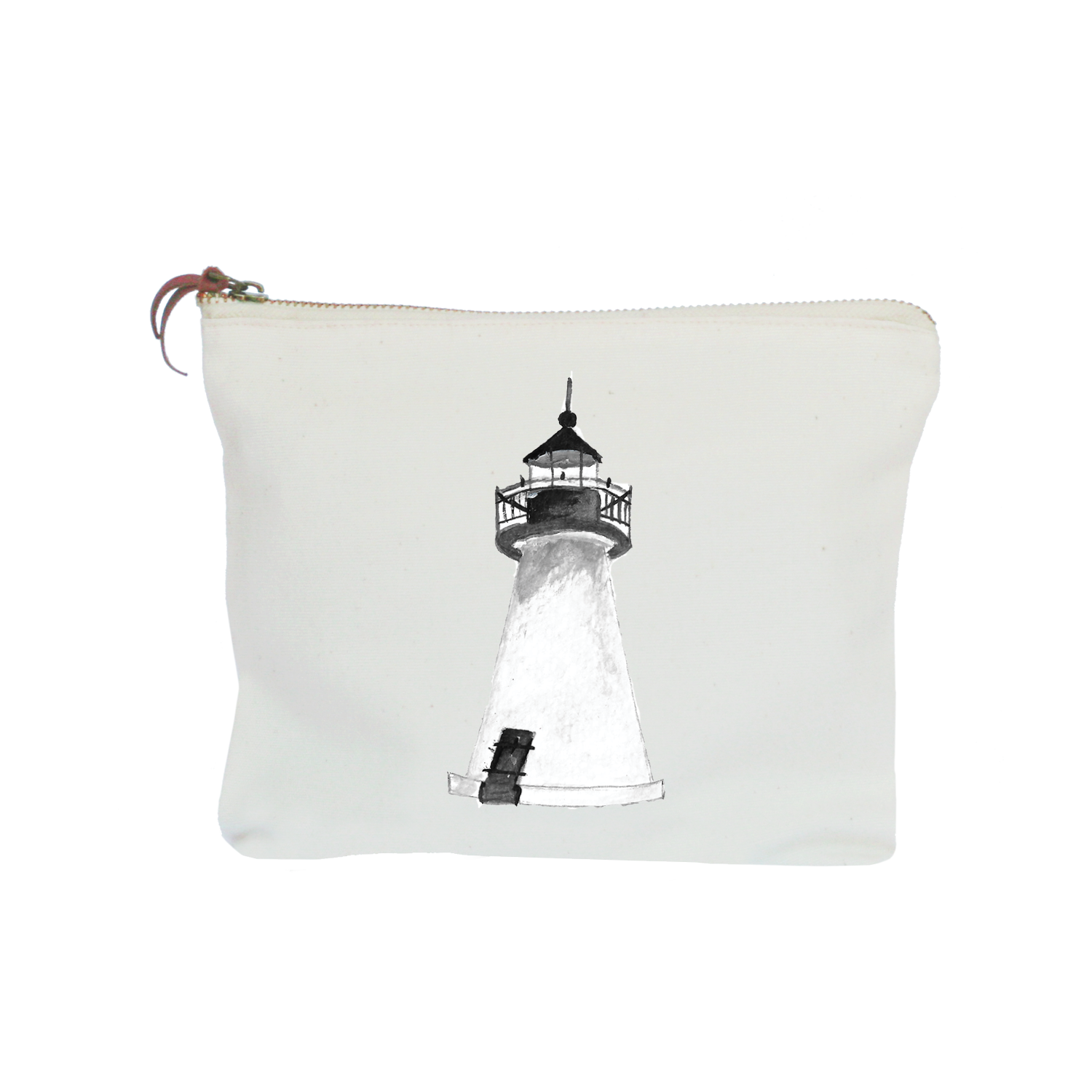 mattapoisett lighthouse zipper pouch