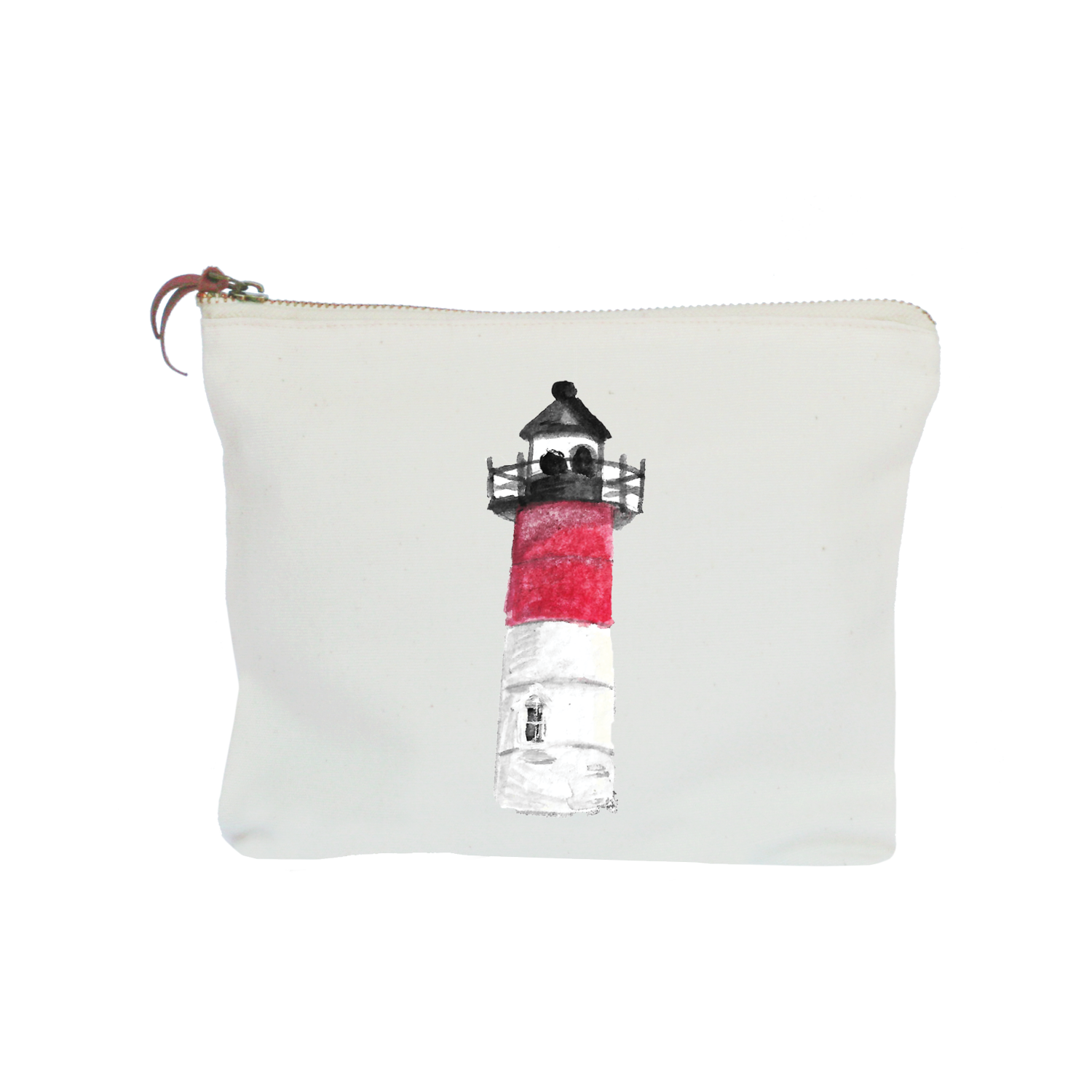 wellfleet lighthouse zipper pouch