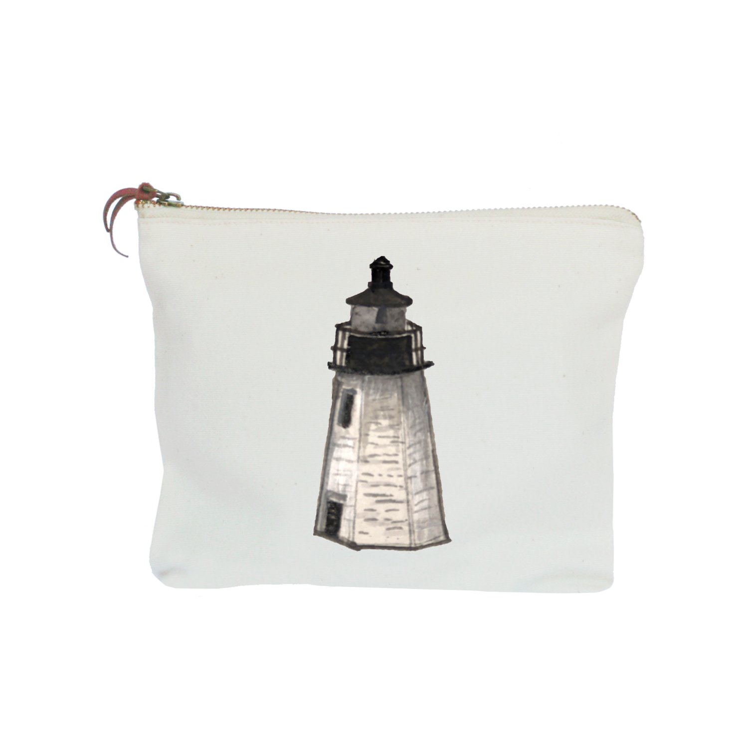 newport lighthouse zipper pouch