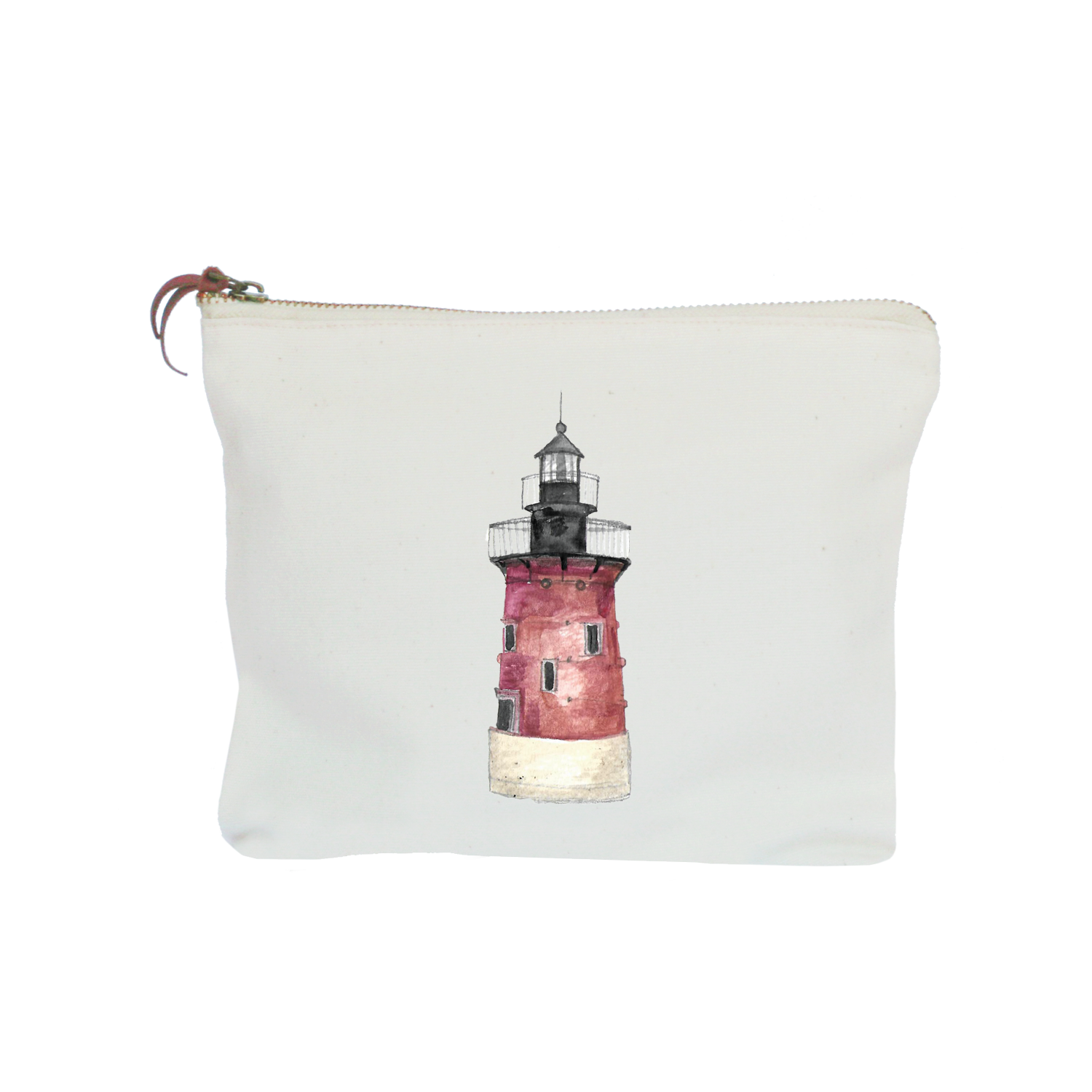lewes lighthouse zipper pouch
