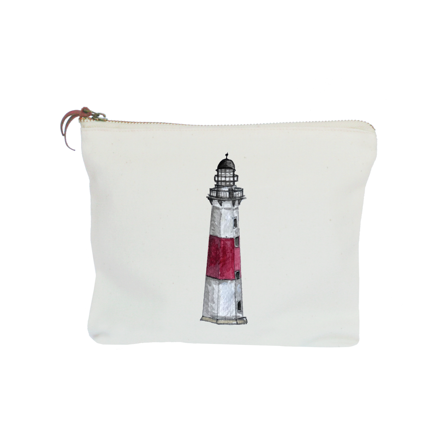 montauk lighthouse zipper pouch