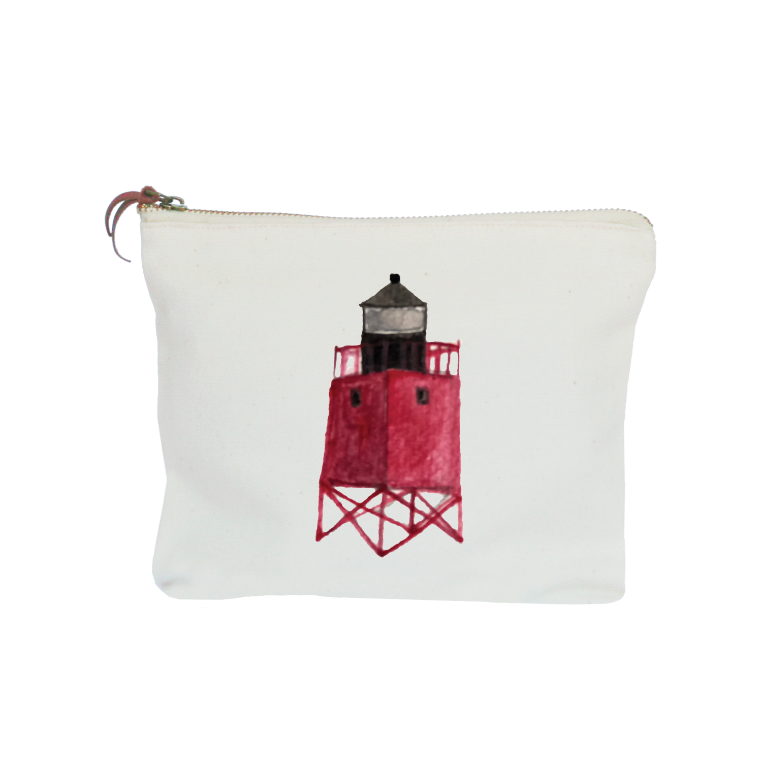 wisconsin lighthouse zipper pouch