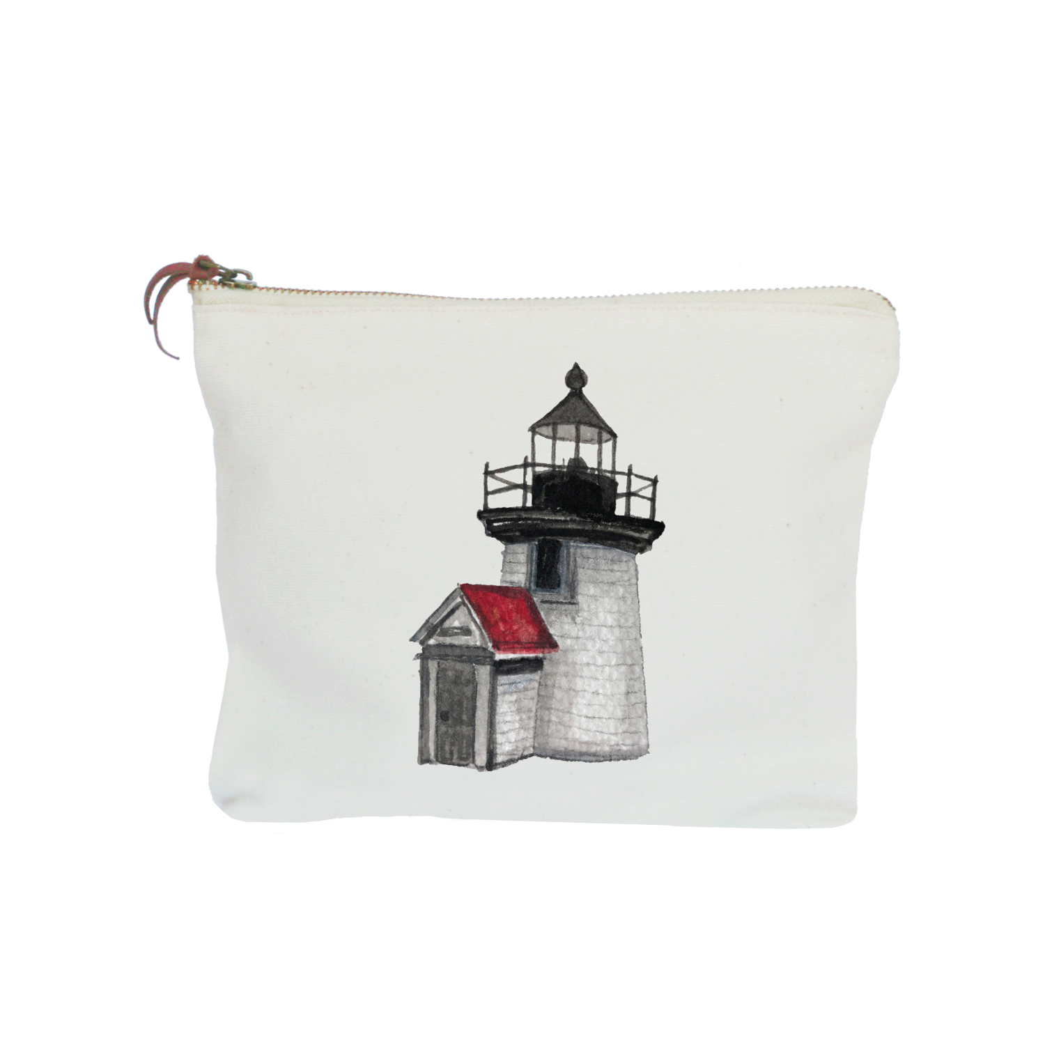 brant point lighthouse zipper pouch
