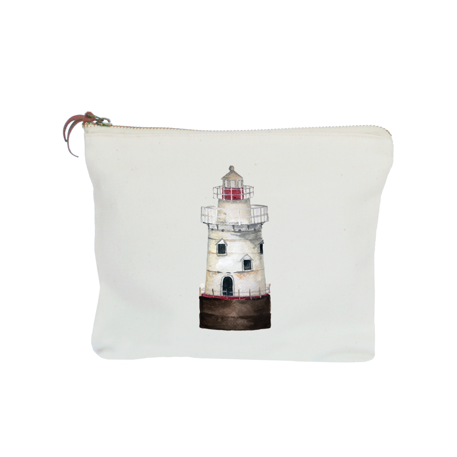 sakonnet point lighthouse little compton zipper pouch